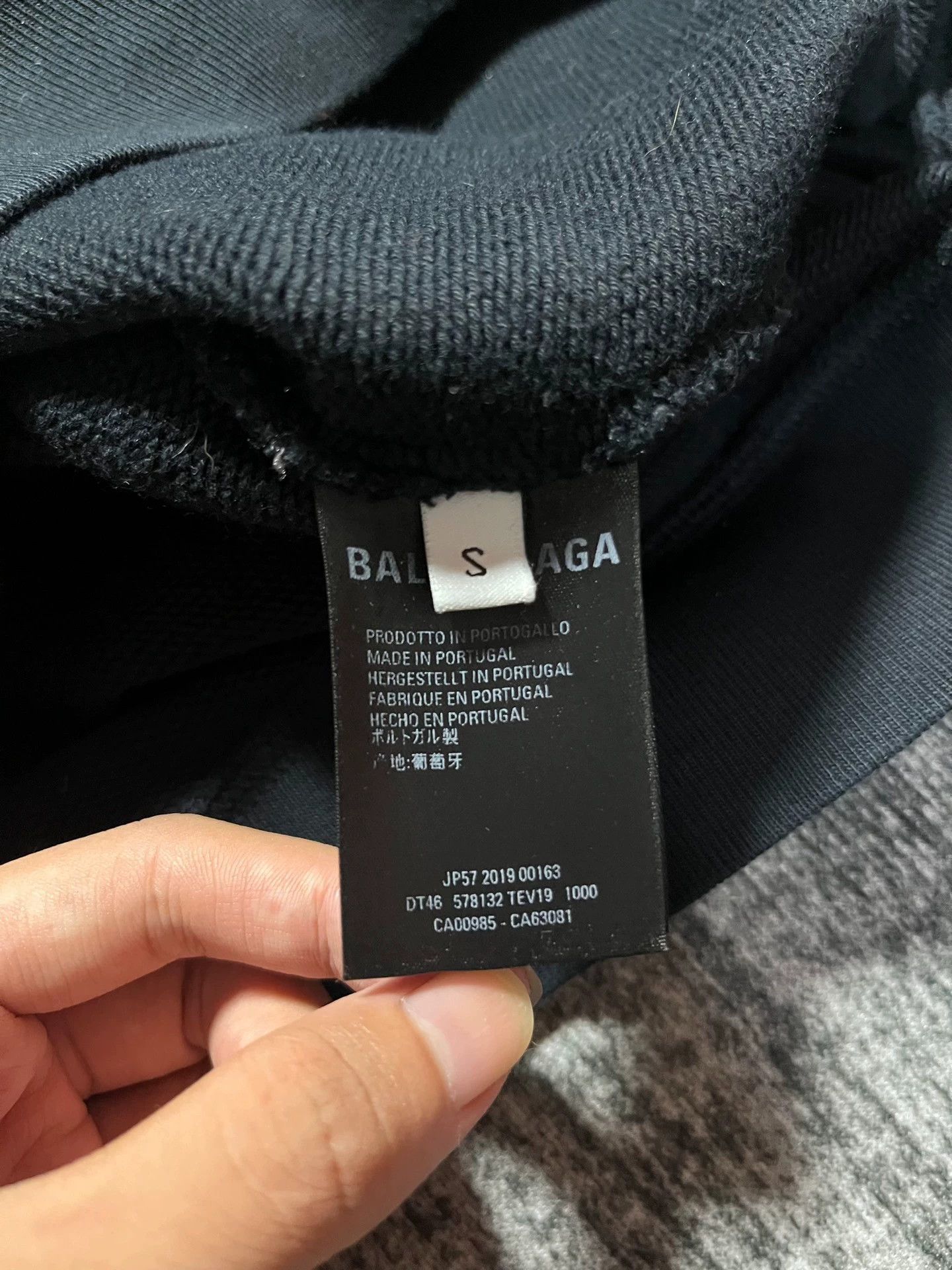 Balenciaga Balenciaga Yellow Lock Printed Black Round Neck Hoodie Size US S / EU 44-46 / 1 - 5 Thumbnail