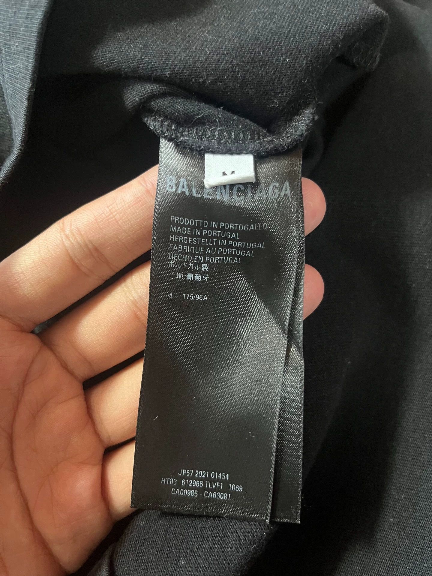 Balenciaga Balenciaga Black Jelly Logo Short Sleeve Size US M / EU 48-50 / 2 - 5 Thumbnail