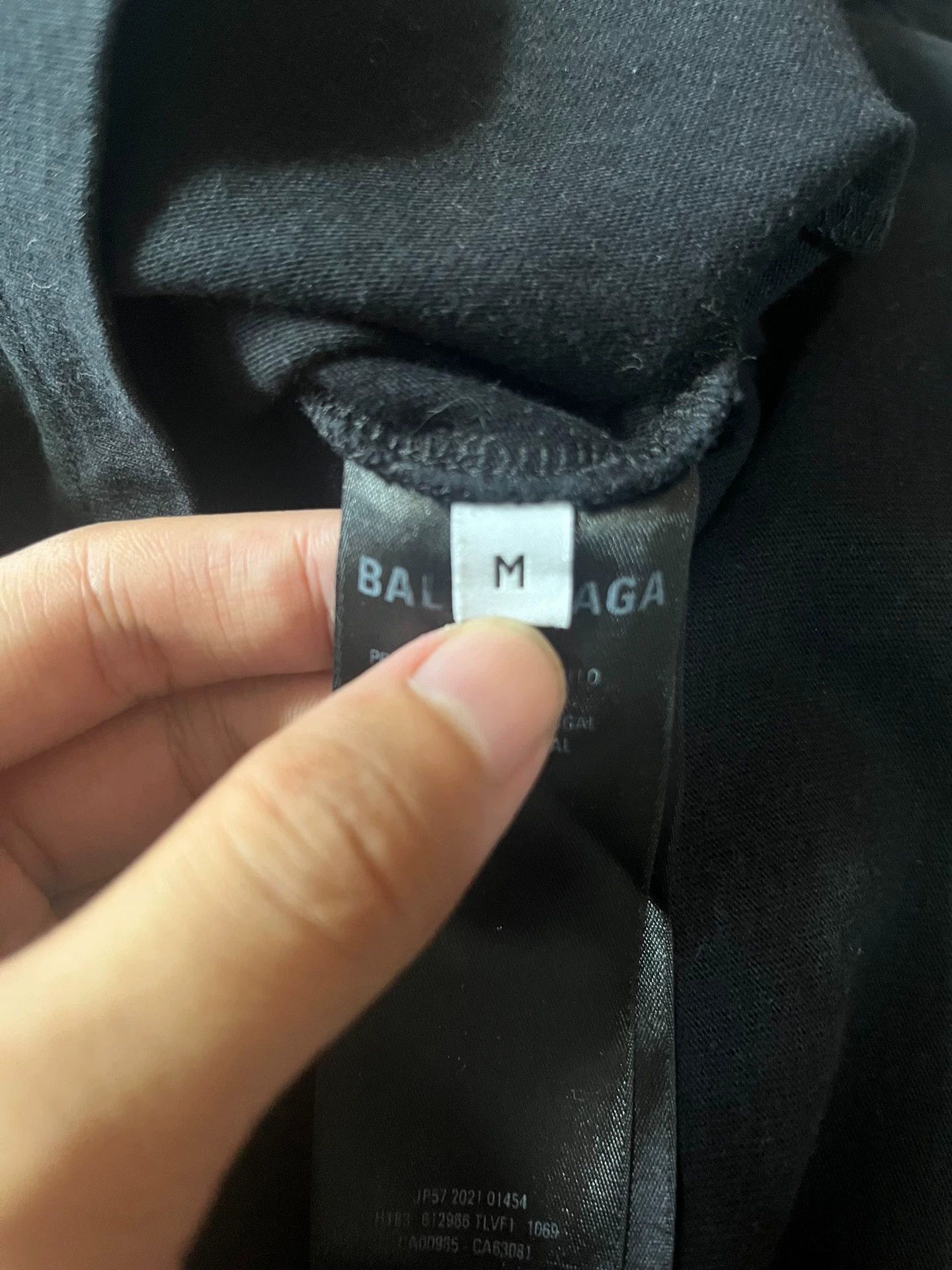 Balenciaga Balenciaga Black Jelly Logo Short Sleeve Size US M / EU 48-50 / 2 - 6 Thumbnail
