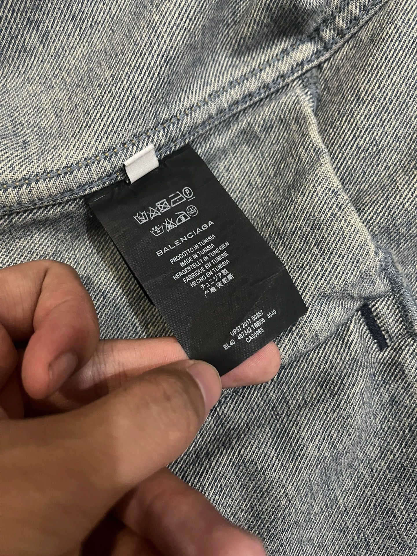 Balenciaga Balenciaga Blue Coke Denim Jacket Size US M / EU 48-50 / 2 - 9 Thumbnail