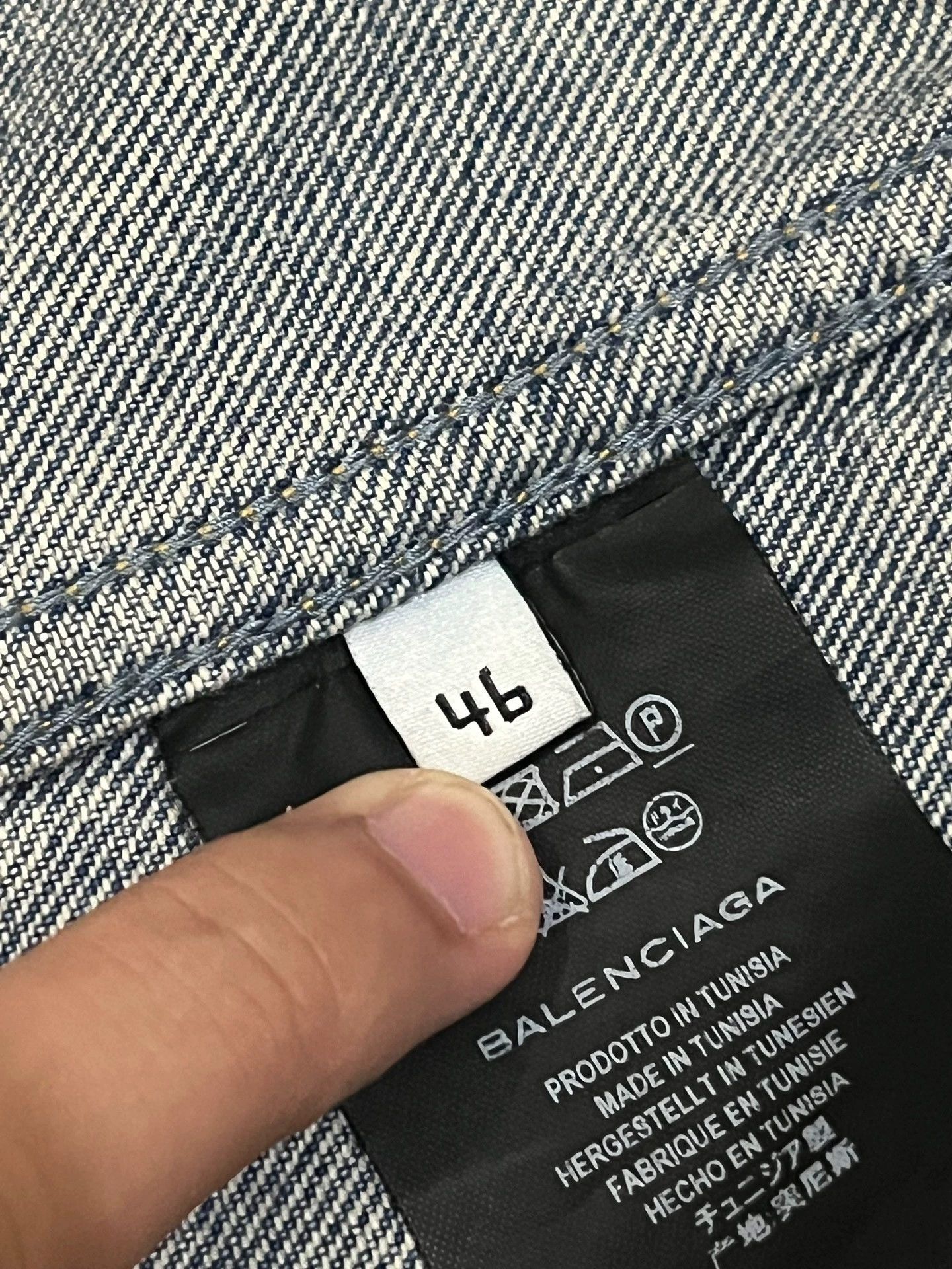 Balenciaga Balenciaga Blue Coke Denim Jacket Size US M / EU 48-50 / 2 - 8 Thumbnail