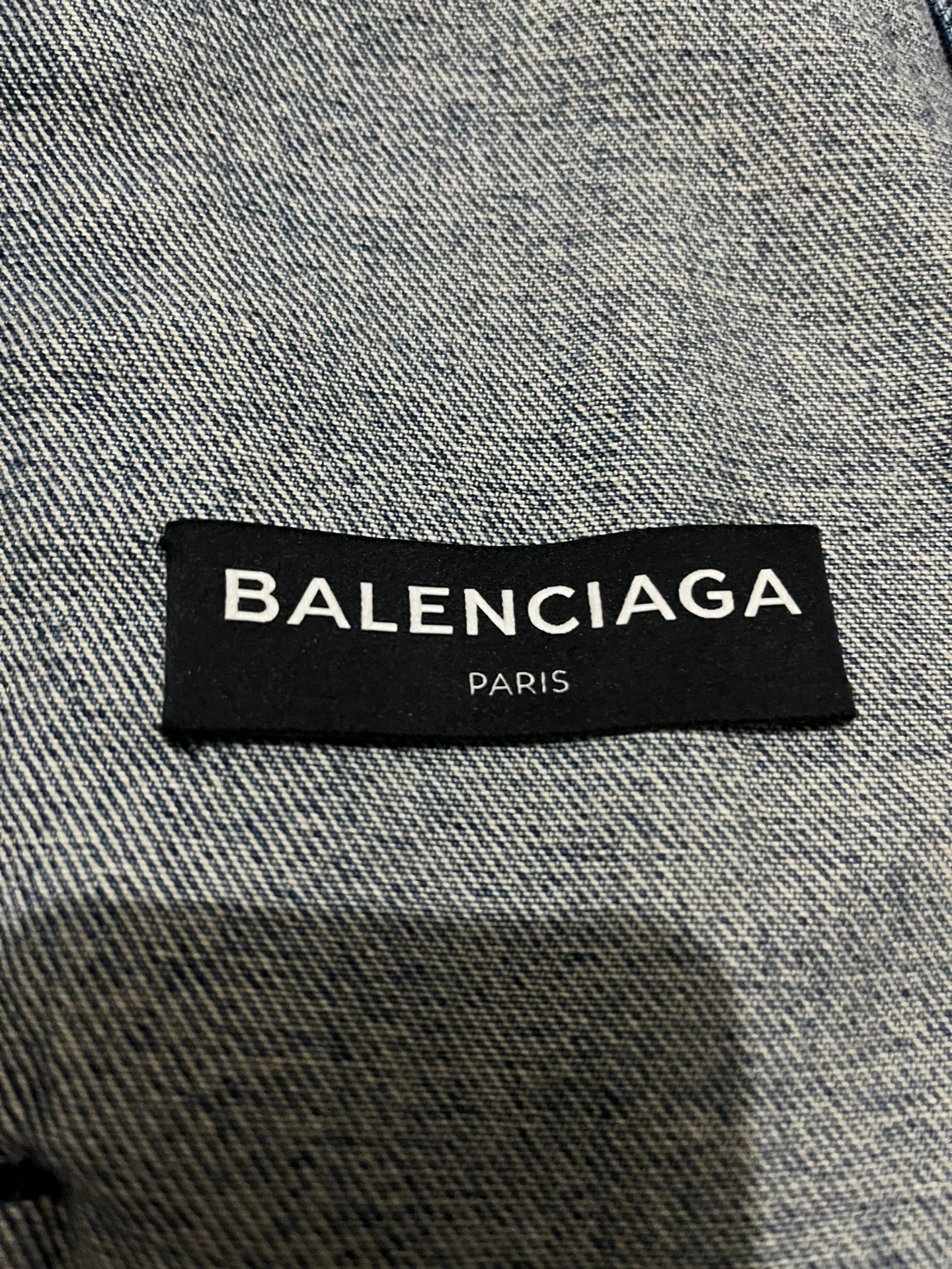 Balenciaga Balenciaga Blue Coke Denim Jacket Size US M / EU 48-50 / 2 - 7 Thumbnail