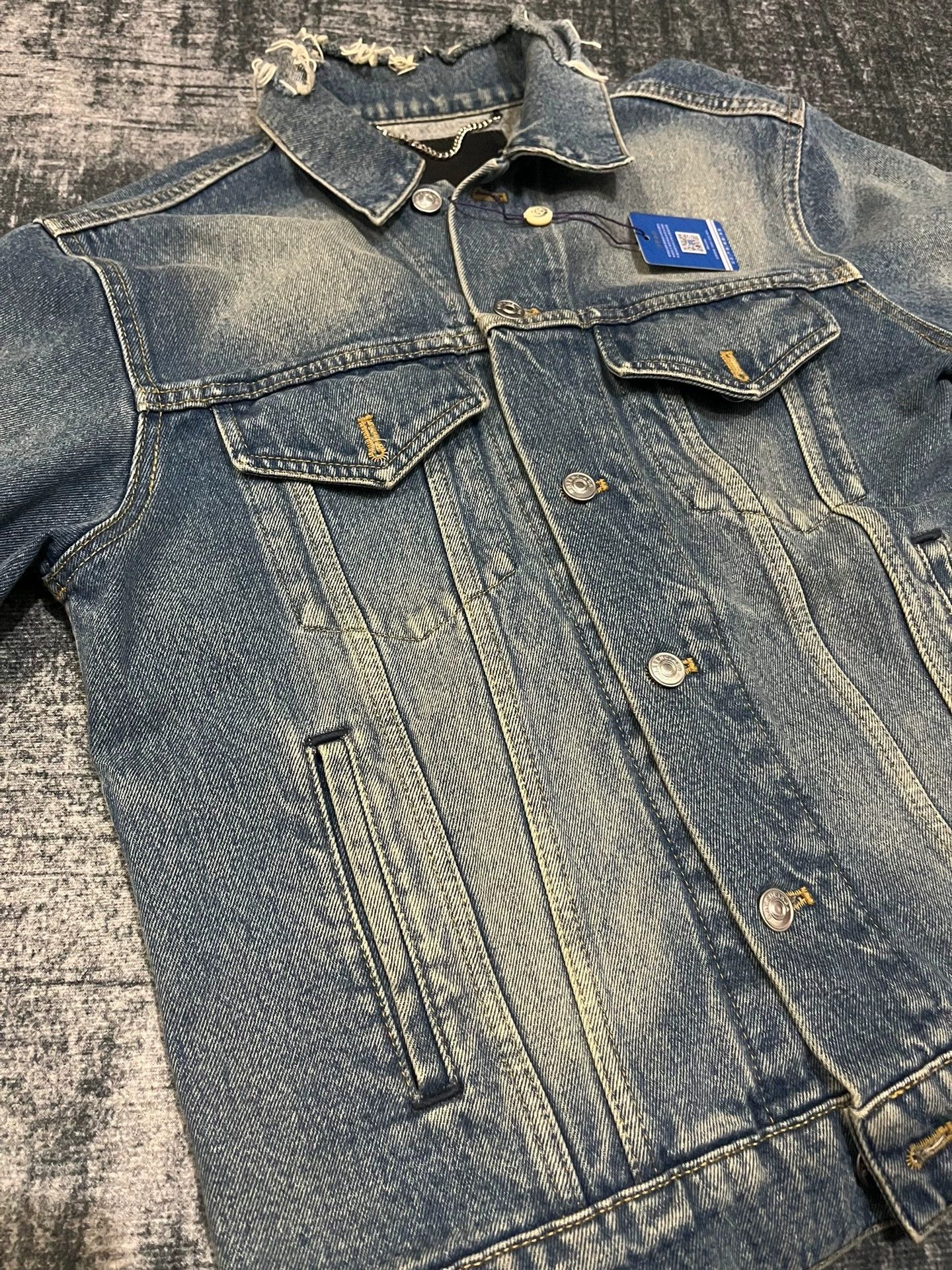 Balenciaga Balenciaga Blue Coke Denim Jacket Size US M / EU 48-50 / 2 - 5 Thumbnail