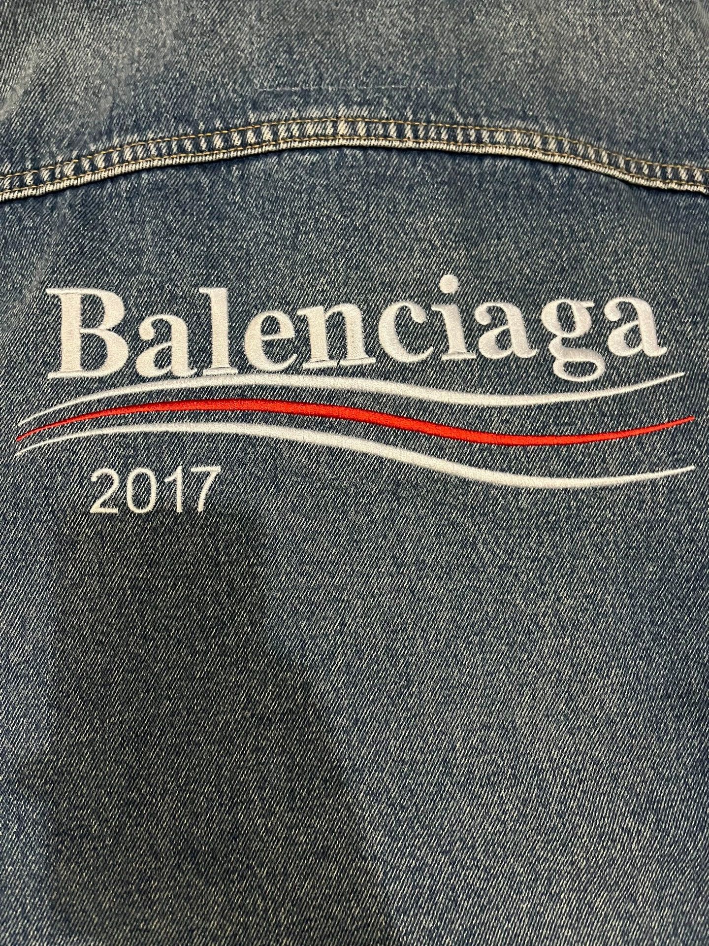 Balenciaga Balenciaga Blue Coke Denim Jacket Size US M / EU 48-50 / 2 - 3 Thumbnail