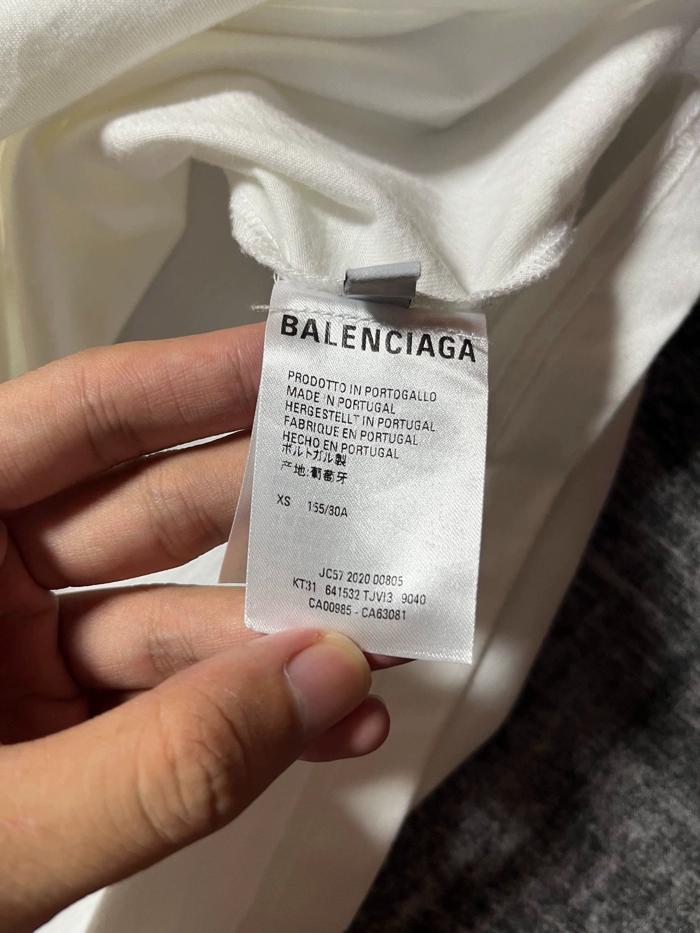 Balenciaga Balenciaga White Seven Nation Language Short Sleeve T-shirt Size US XS / EU 42 / 0 - 6 Thumbnail