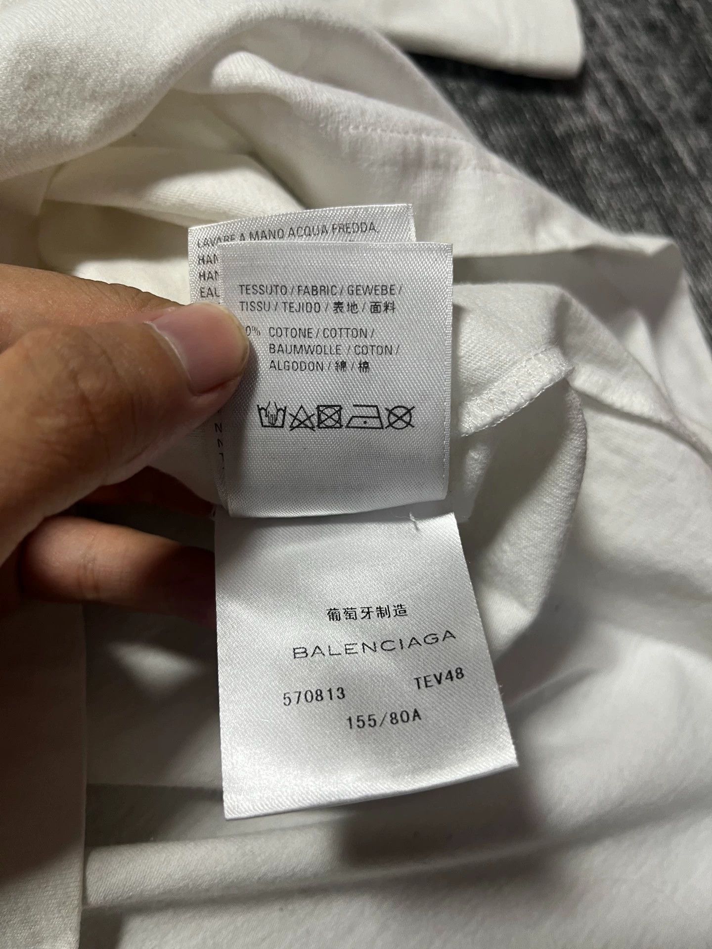 Balenciaga Balenciaga White Lock Short Sleeve Size US XS / EU 42 / 0 - 6 Thumbnail