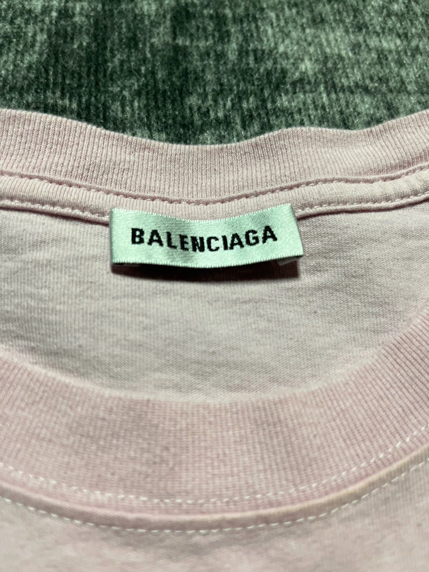 Balenciaga Balenciaga Pink Basic Small Logo Short Sleeve T-shirt Size US L / EU 52-54 / 3 - 4 Thumbnail