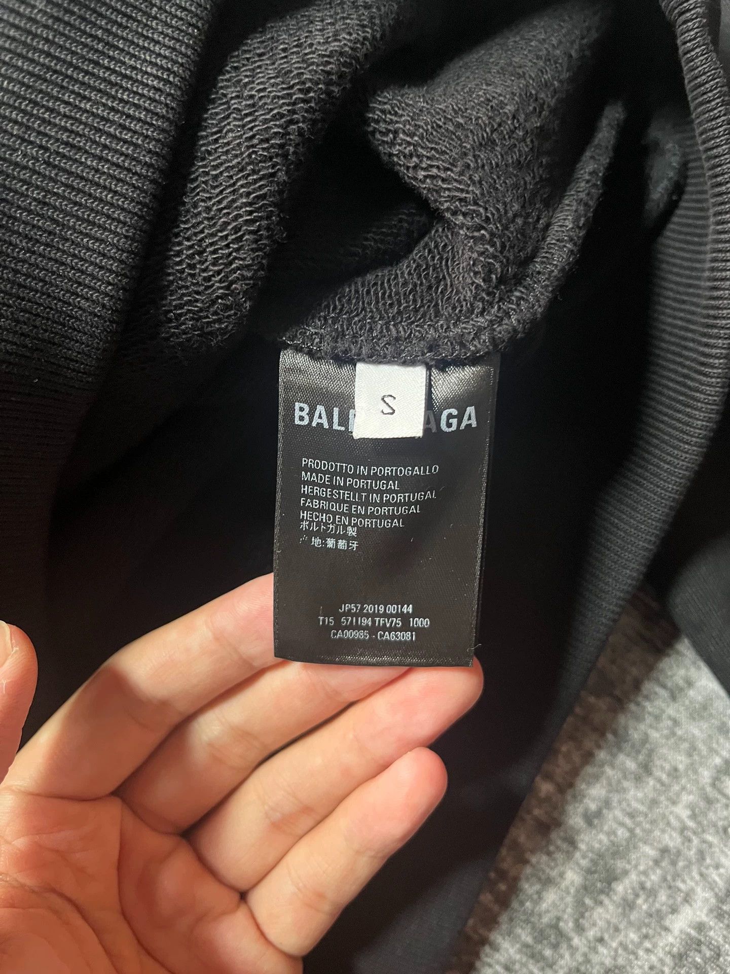 Balenciaga Balenciaga Black Double B Large Logo Long Sleeve Drawstring Hoodie Size US S / EU 44-46 / 1 - 5 Thumbnail