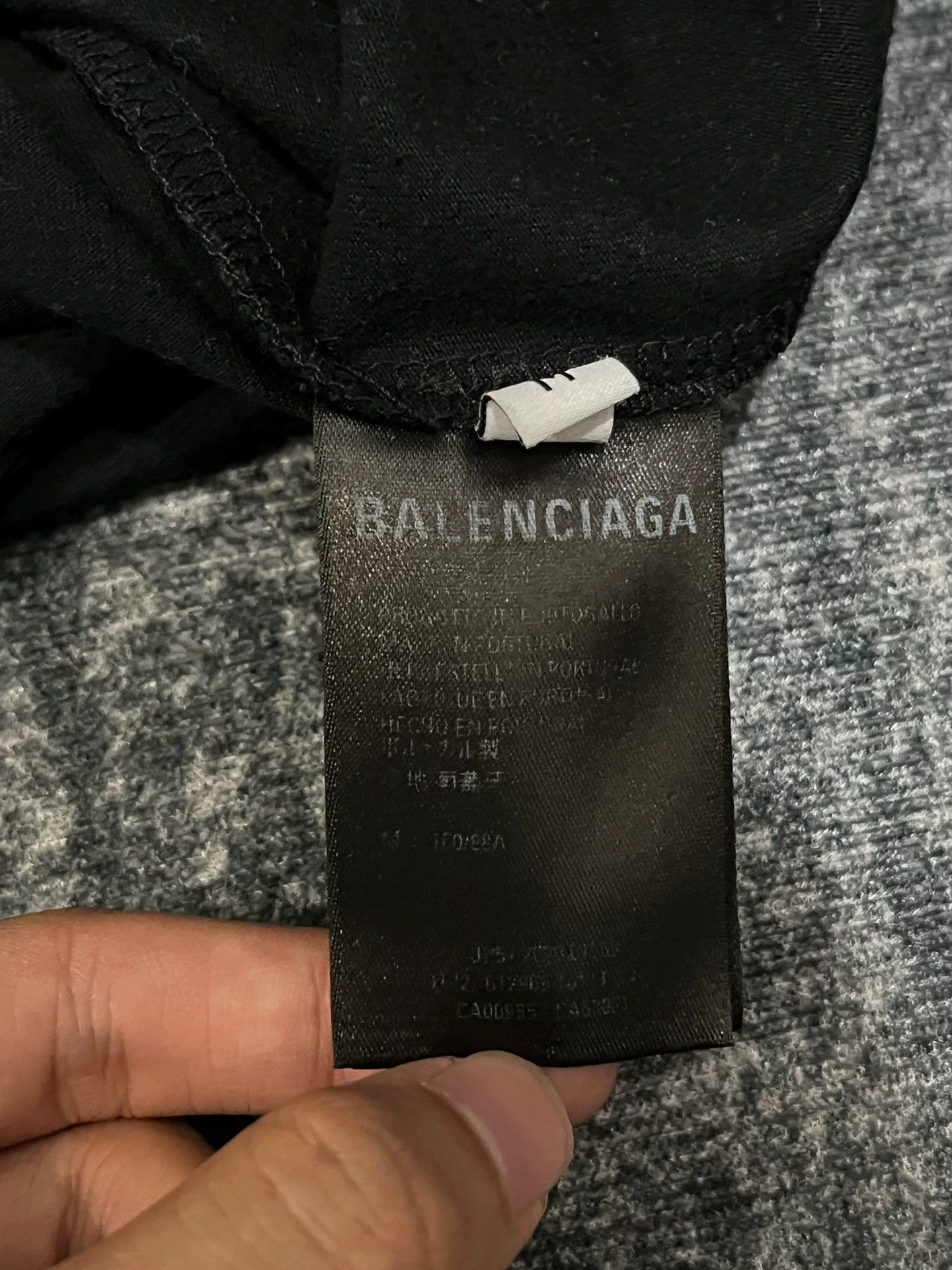 Balenciaga Balenciaga Black G7 Language Short sleeved T-shirt Size US M / EU 48-50 / 2 - 6 Thumbnail