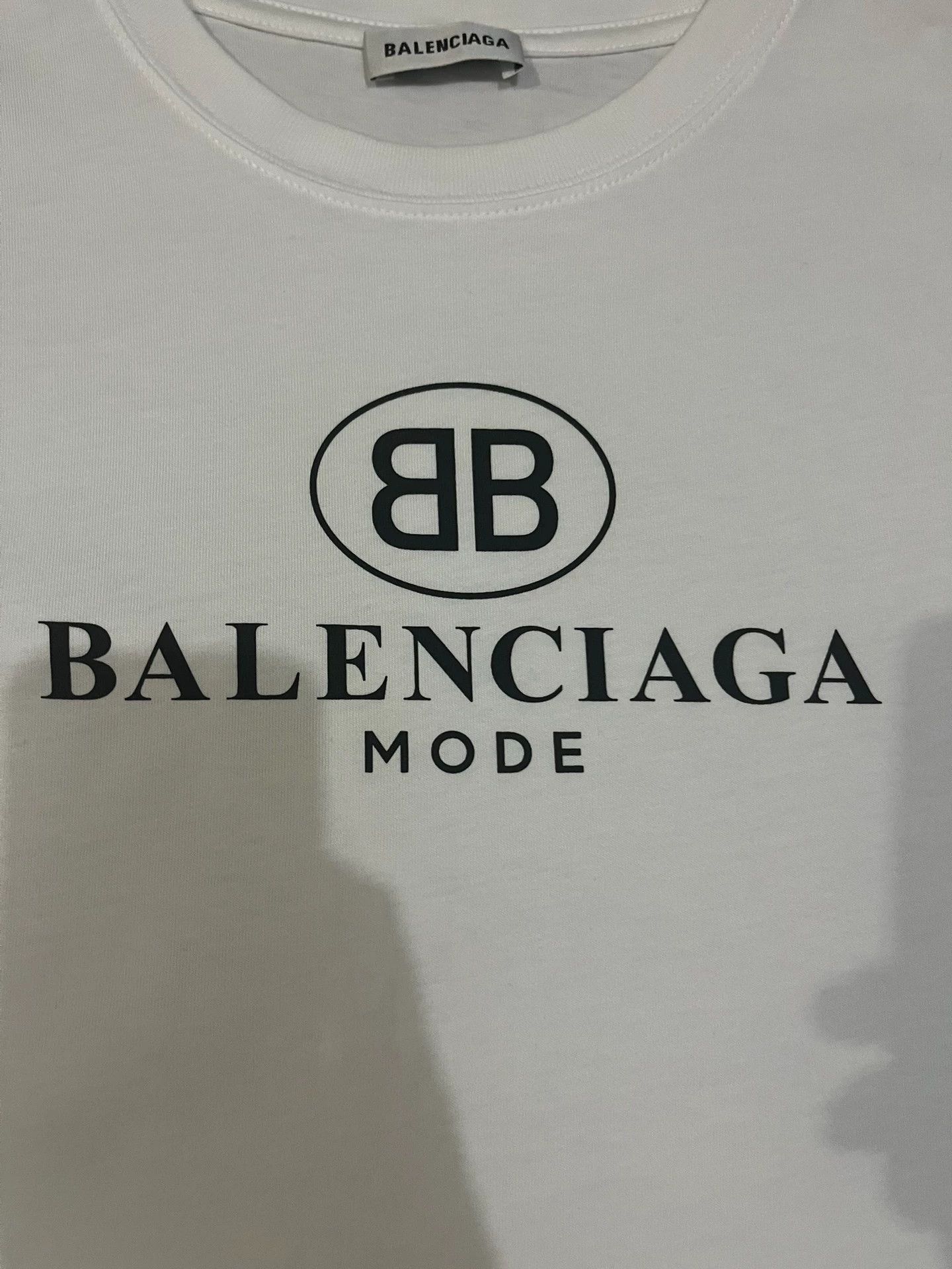 Balenciaga Balenciaga Balenciaga White Double B Basic Short Sleeve T-shirt Size US S / EU 44-46 / 1 - 3 Thumbnail