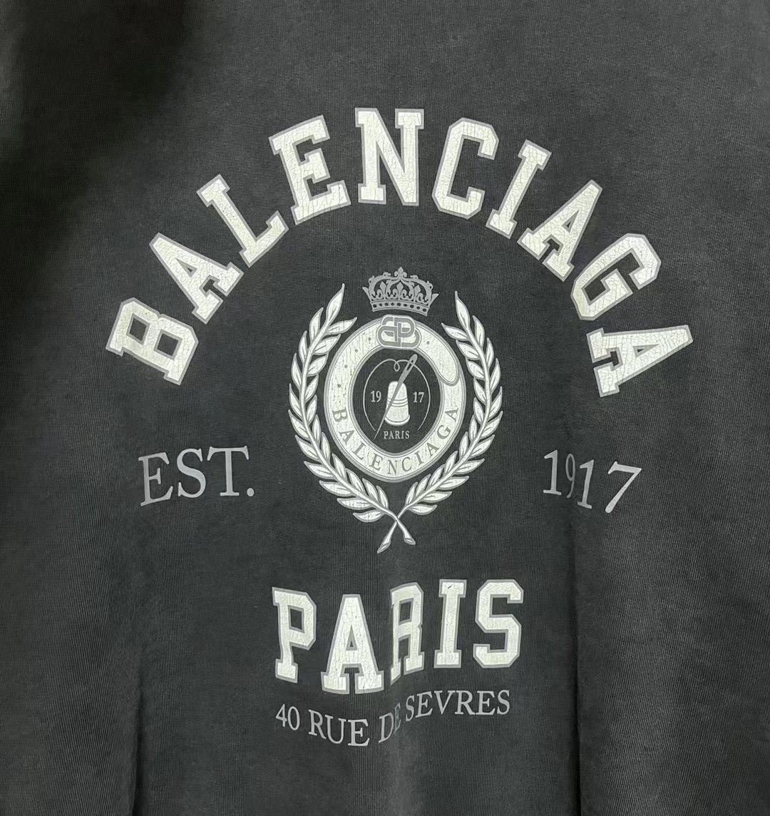 Balenciaga Balenciaga washed vintage wheat ear crown hoodie Size US M / EU 48-50 / 2 - 3 Thumbnail