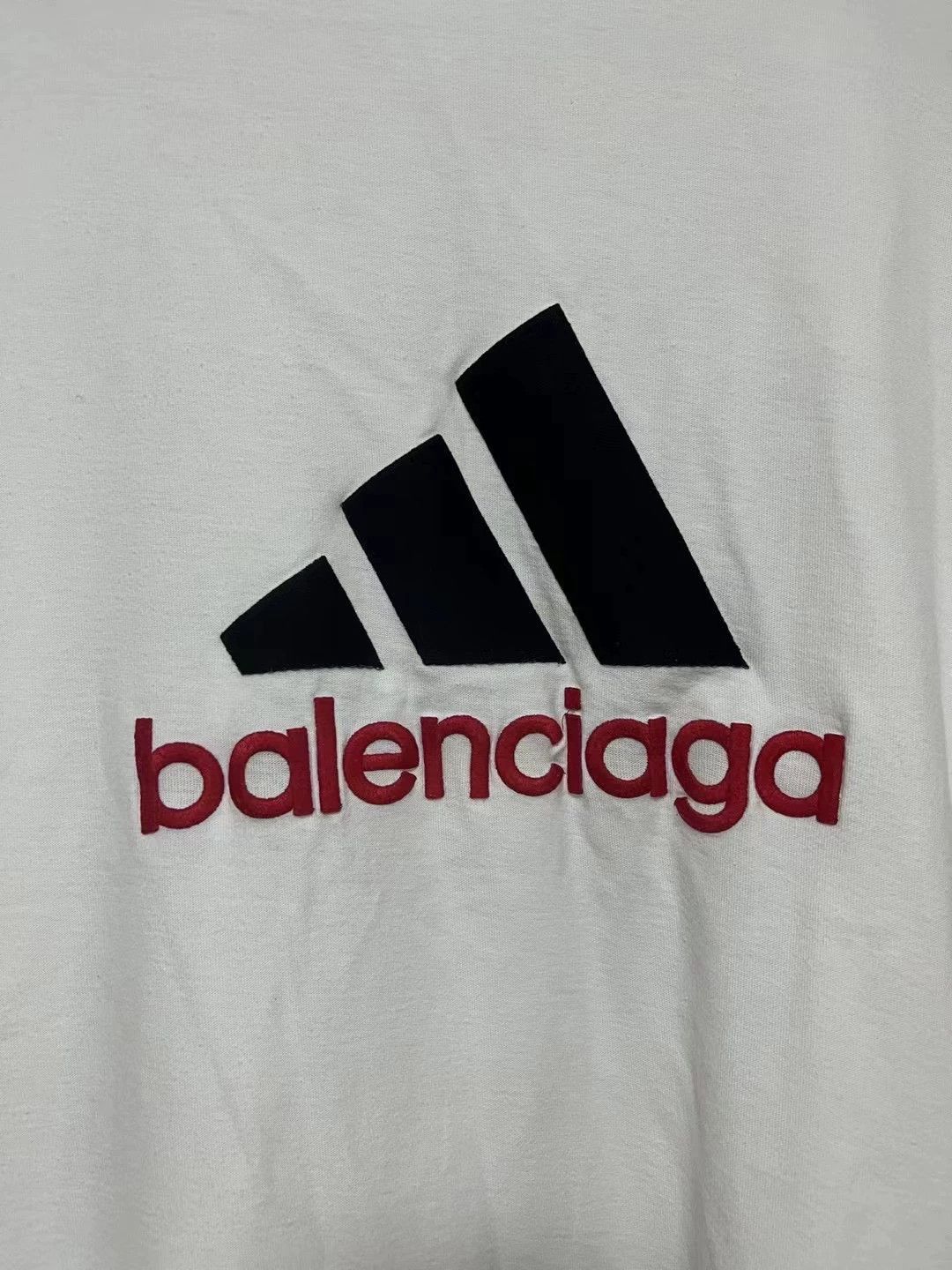Balenciaga Balenciaga x Adidas collaboration double-sided embroidered short sleeved shirt Size US M / EU 48-50 / 2 - 3 Thumbnail