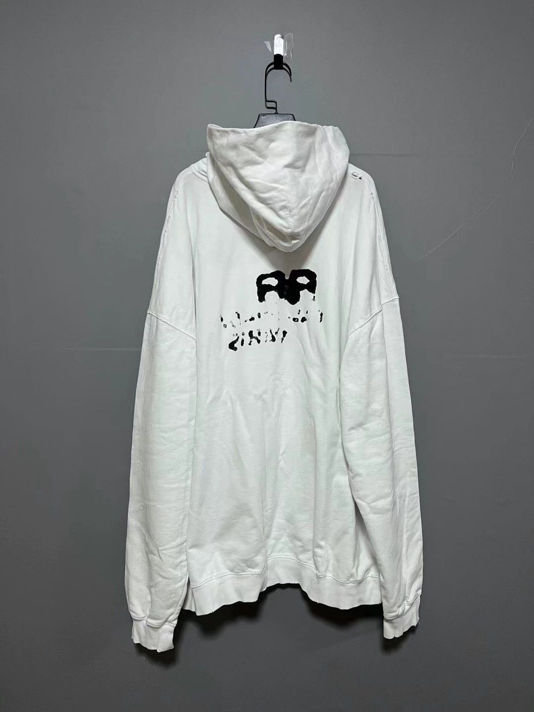 Balenciaga Balenciaga new splashed ink double-B hoodie Size US S / EU 44-46 / 1 - 2 Thumbnail