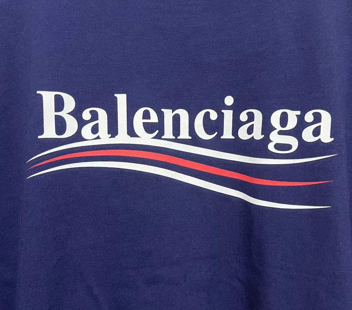 Balenciaga Balenciaga new blue cola short sleeved shirt Size US XS / EU 42 / 0 - 6 Thumbnail