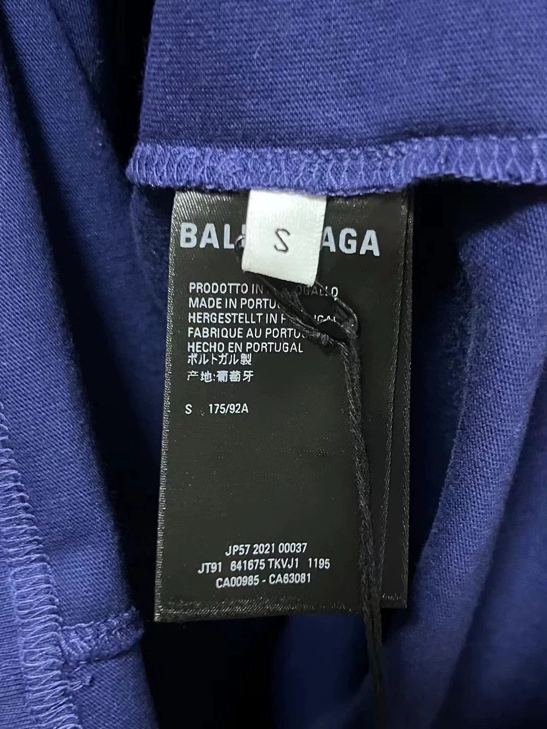 Balenciaga Balenciaga new blue embroidered cola short sleeved shirt Size US S / EU 44-46 / 1 - 4 Thumbnail