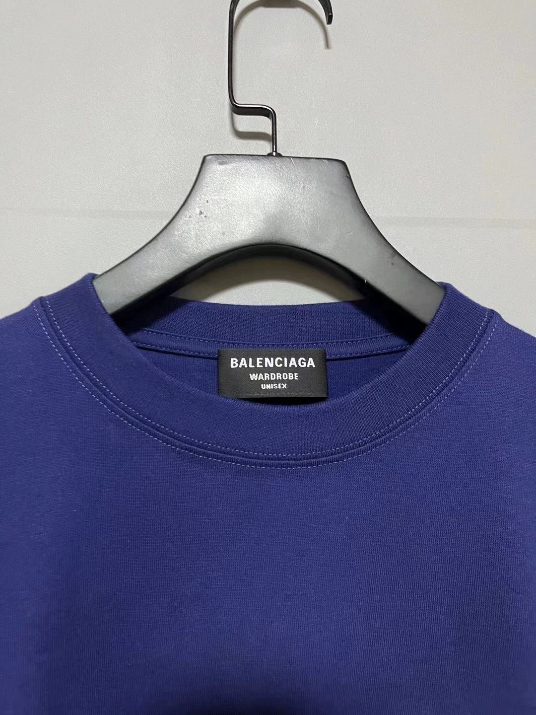 Balenciaga Balenciaga new blue embroidered cola short sleeved shirt Size US S / EU 44-46 / 1 - 3 Thumbnail