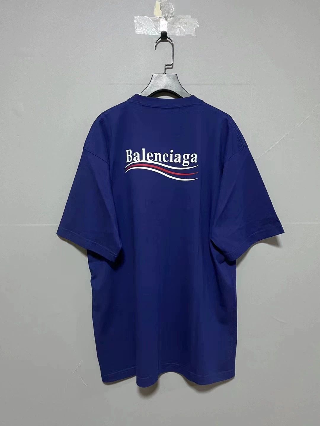 Balenciaga Balenciaga new blue embroidered cola short sleeved shirt Size US S / EU 44-46 / 1 - 2 Thumbnail