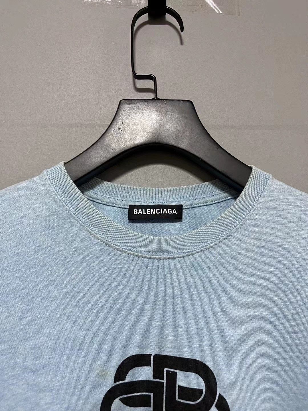 Balenciaga Balenciaga Haze Blue Lock Short Sleeve Size US S / EU 44-46 / 1 - 3 Thumbnail