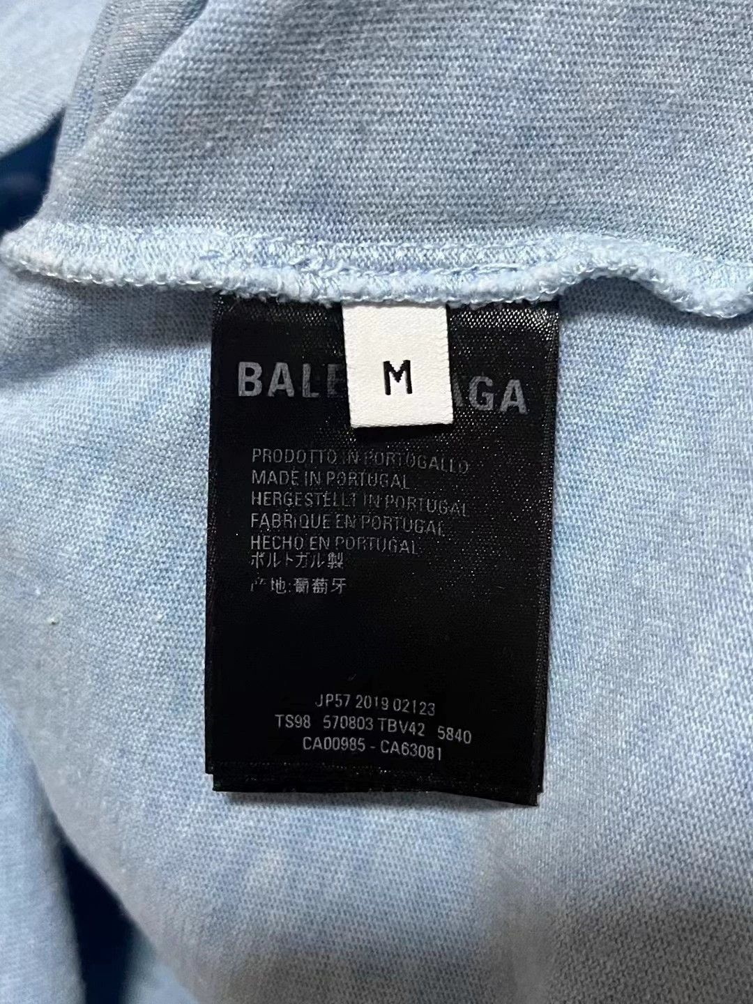 Balenciaga Balenciaga smog blue cola short sleeved shirt Size US M / EU 48-50 / 2 - 4 Thumbnail