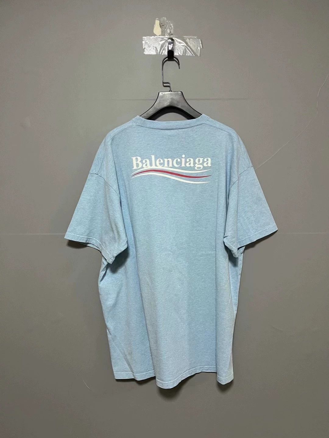 Balenciaga Balenciaga smog blue cola short sleeved shirt Size US M / EU 48-50 / 2 - 2 Thumbnail