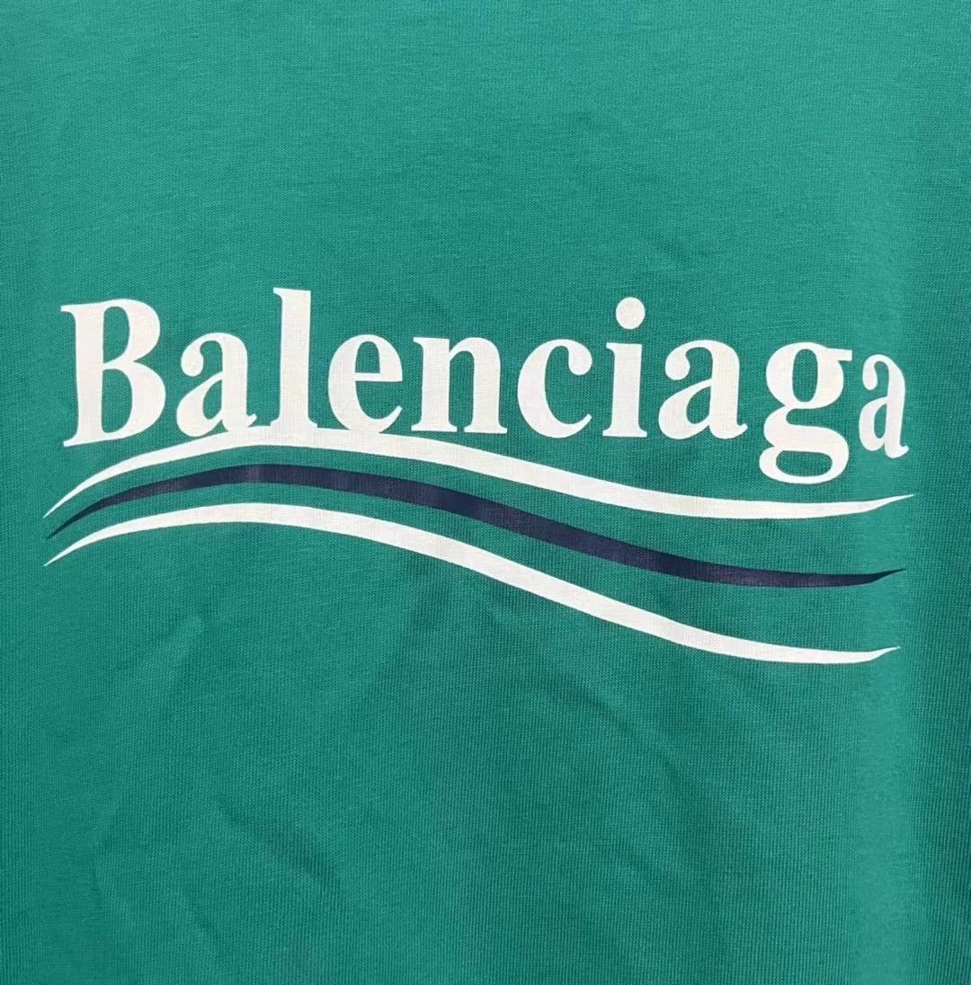 Balenciaga Balenciaga Lake Green Cola Short Sleeves Size US XS / EU 42 / 0 - 6 Thumbnail