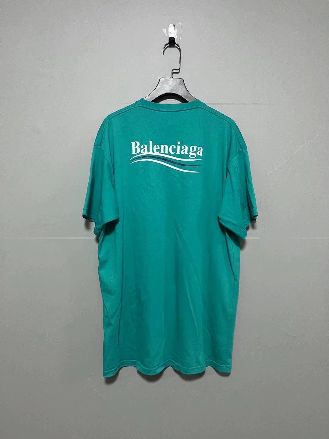 Balenciaga Balenciaga Lake Green Cola Short Sleeves Size US XS / EU 42 / 0 - 2 Thumbnail