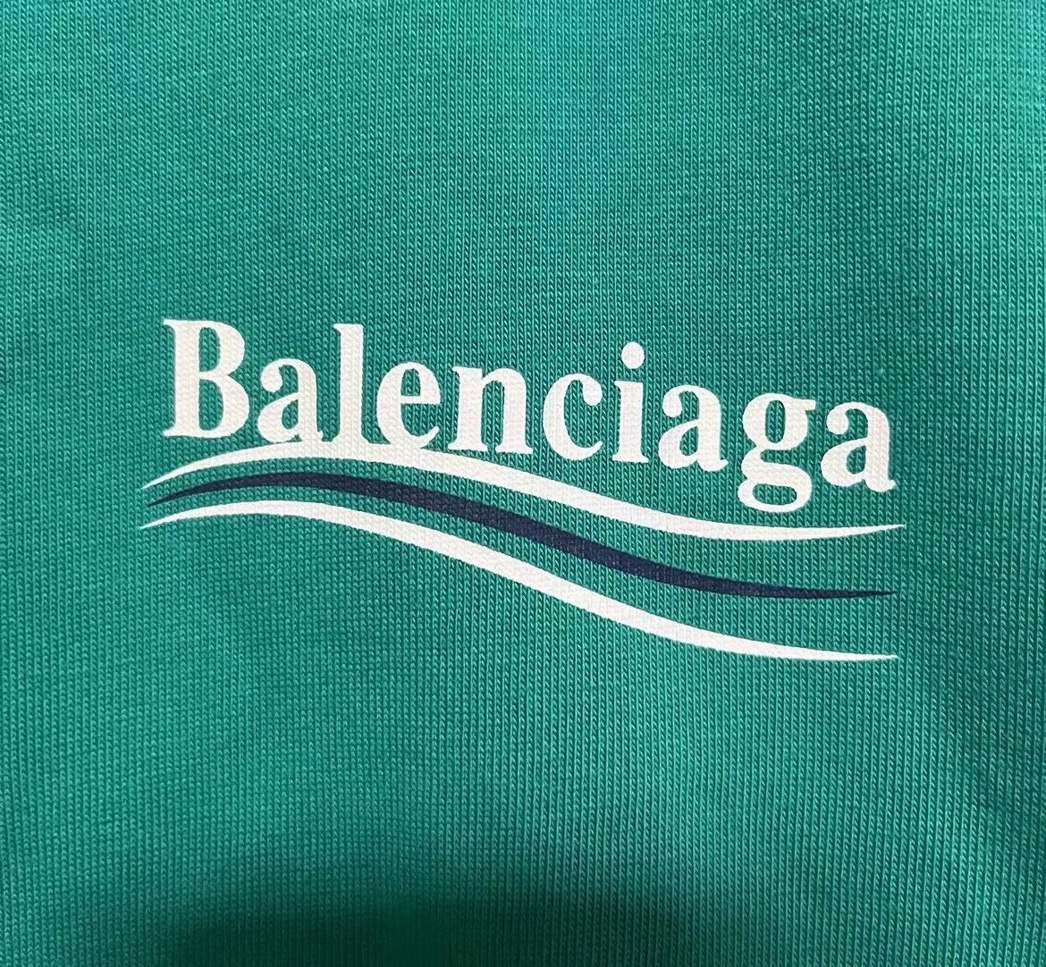 Balenciaga Balenciaga Lake Green Cola Short Sleeves Size US XS / EU 42 / 0 - 5 Thumbnail
