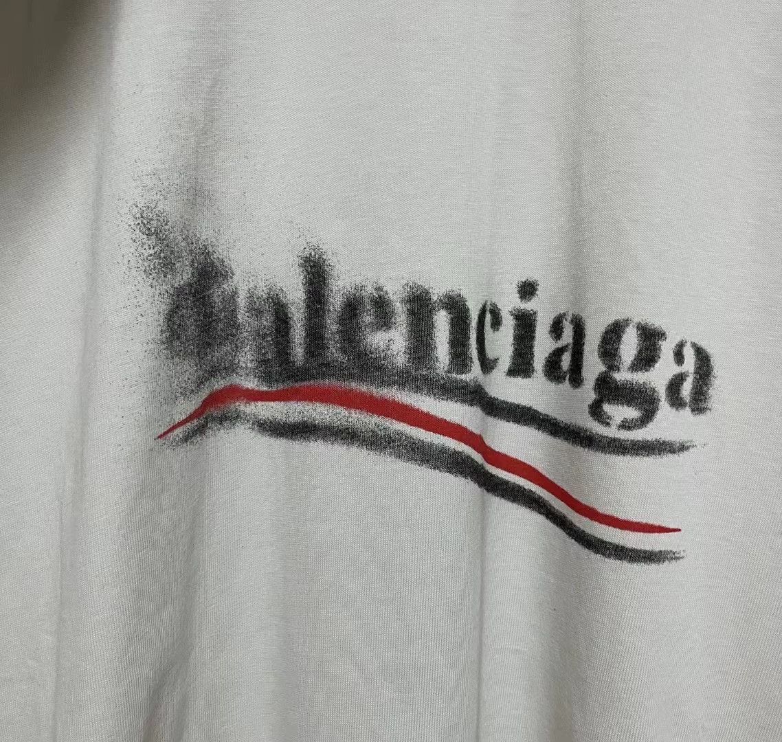 Balenciaga Balenciaga new blurred dissolution cola short sleeved shirt Size US M / EU 48-50 / 2 - 3 Thumbnail