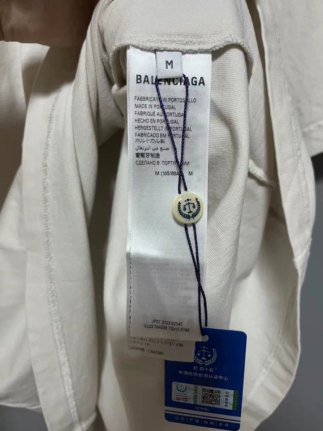 Balenciaga Balenciaga new blurred dissolution cola short sleeved shirt Size US M / EU 48-50 / 2 - 5 Thumbnail