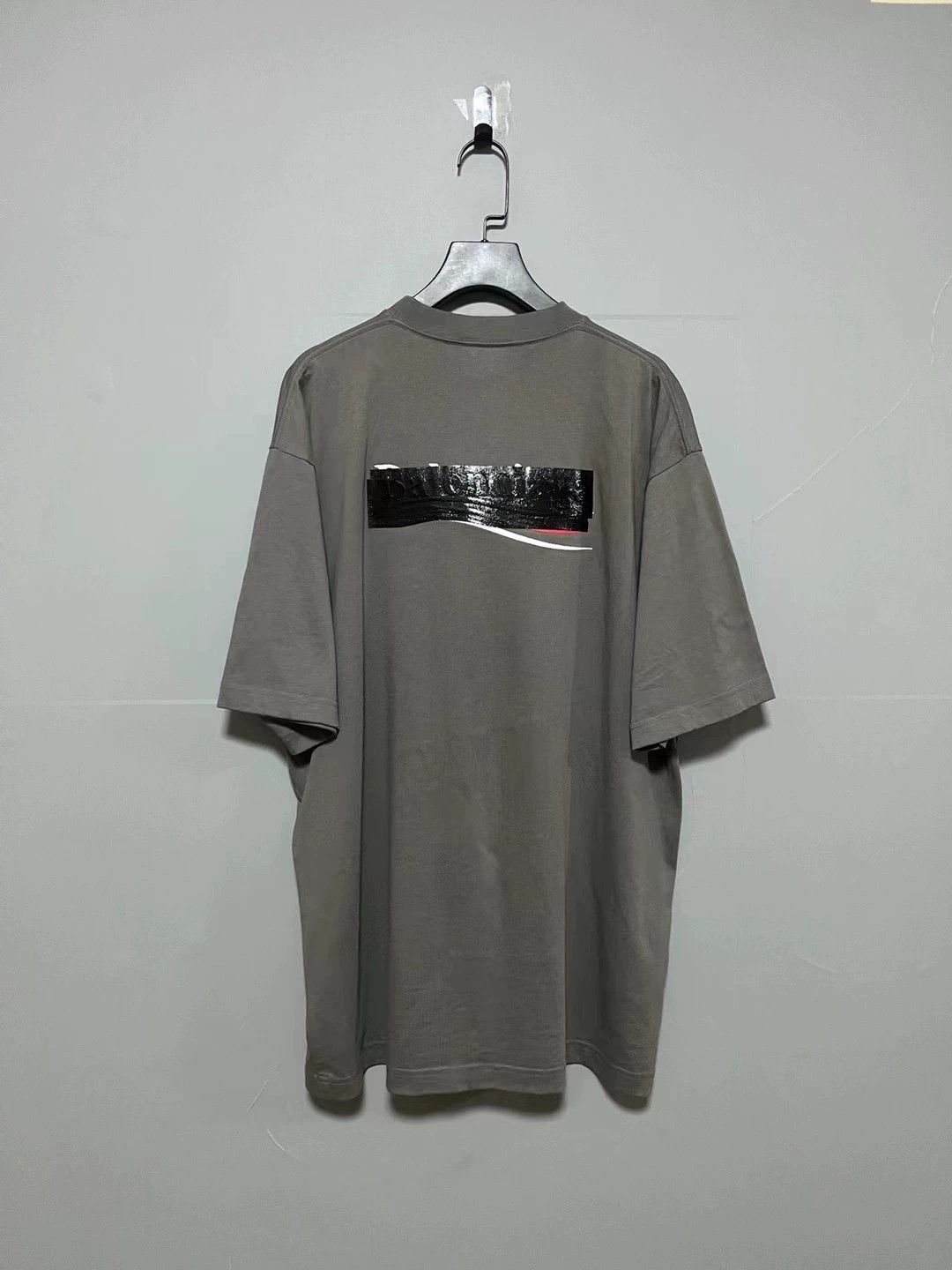 Balenciaga Balenciaga new embroidered tape cola short sleeved shirt Size US XS / EU 42 / 0 - 2 Thumbnail
