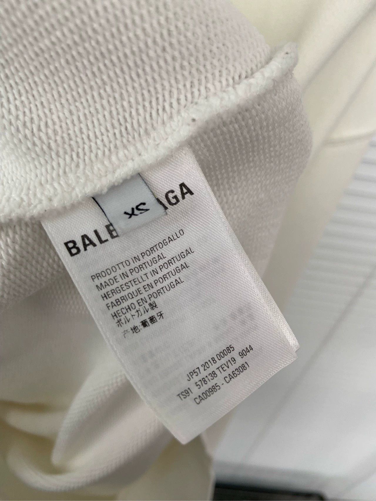 Balenciaga Balenciaga Lock Letter Logo White Hoodie Size US XS / EU 42 / 0 - 6 Thumbnail