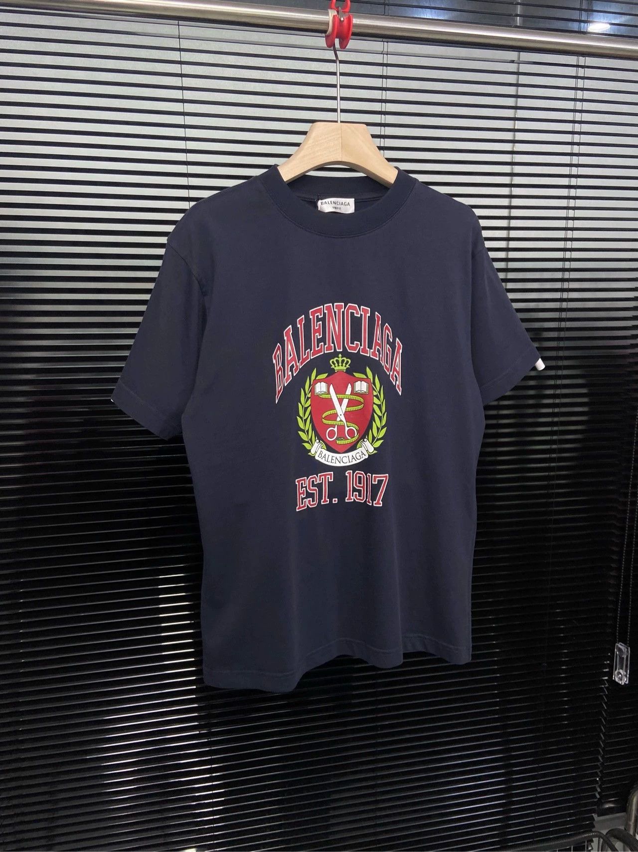 Balenciaga Balenciaga Crown Wheat Ear Scissors Short Sleeve Size US S / EU 44-46 / 1 - 2 Thumbnail