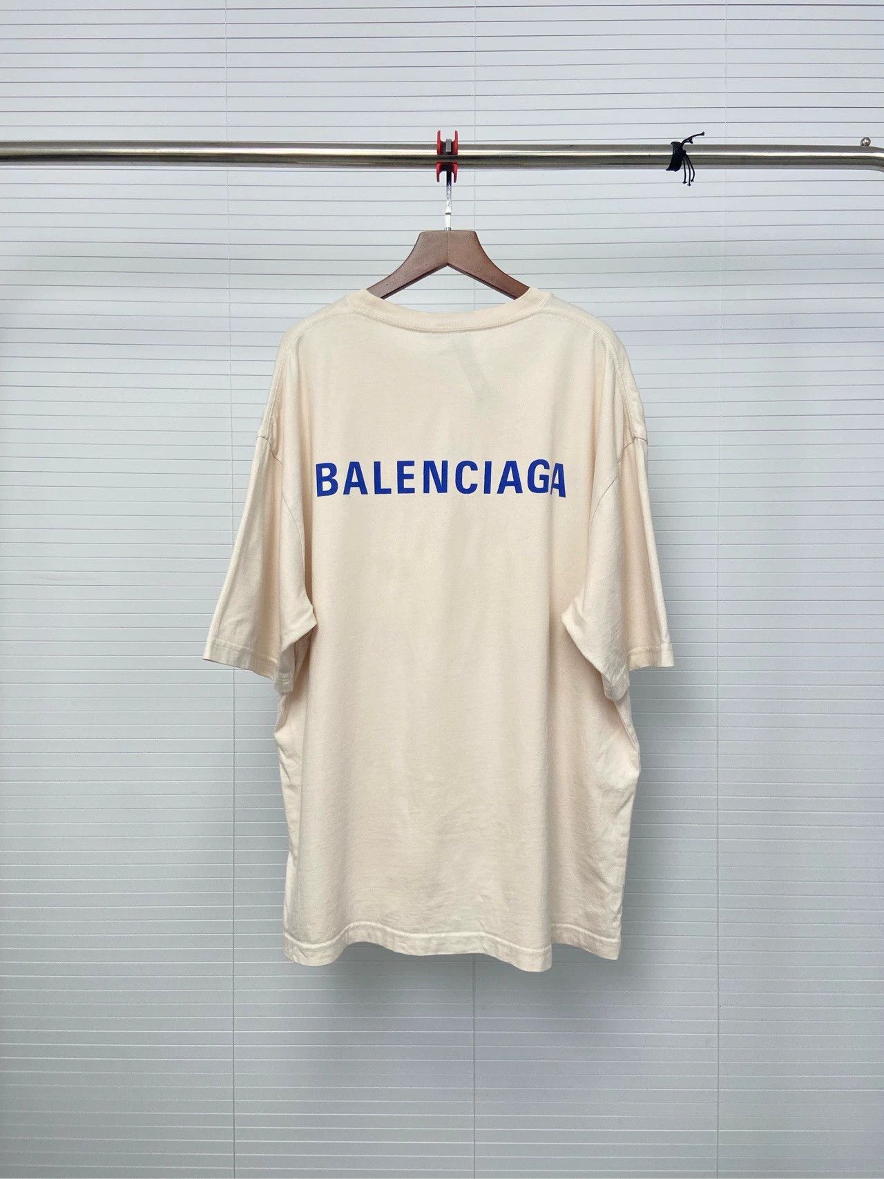 Balenciaga Balenciaga letter logo printed round neck pullover short sleeved T-shirt Size US L / EU 52-54 / 3 - 2 Thumbnail