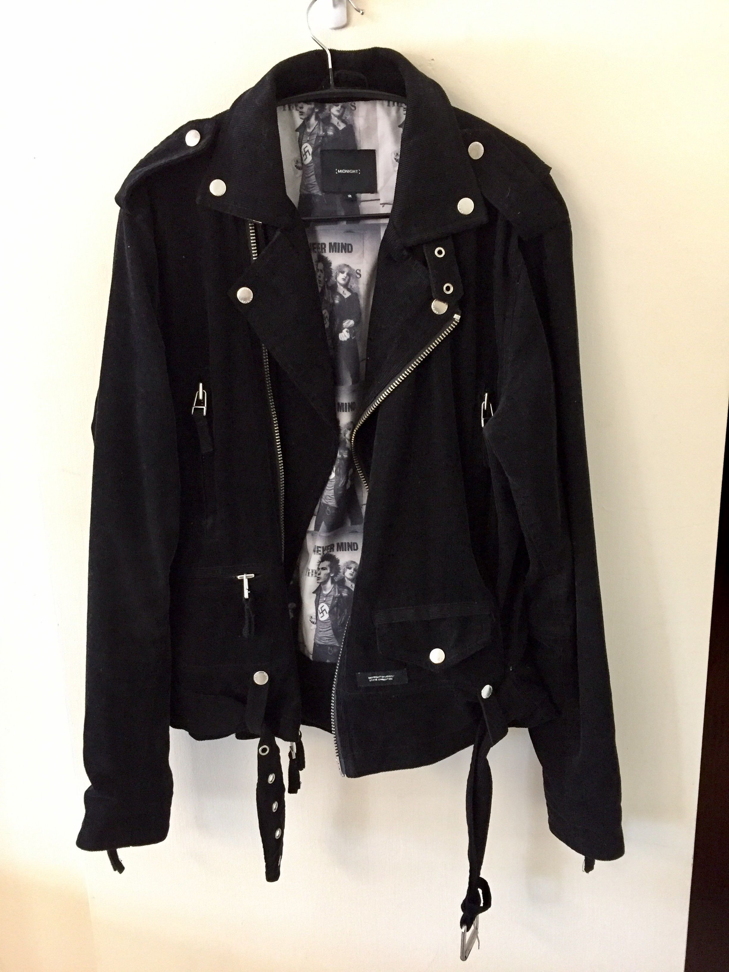 Midnight Studios Steve Emberton Sid Vicious Corduroy Double Rider Jacket