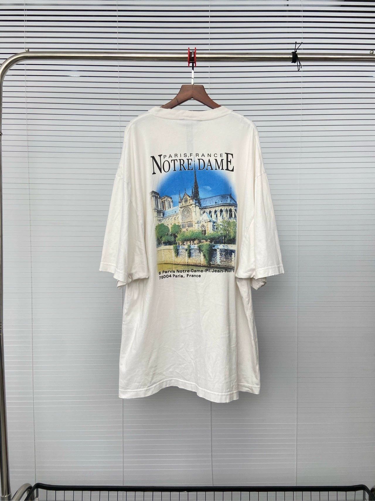Balenciaga Balenciaga Letter Architecture Printed Round Neck Short Sleeve T-shirt Size US XXS / EU 40 - 2 Thumbnail