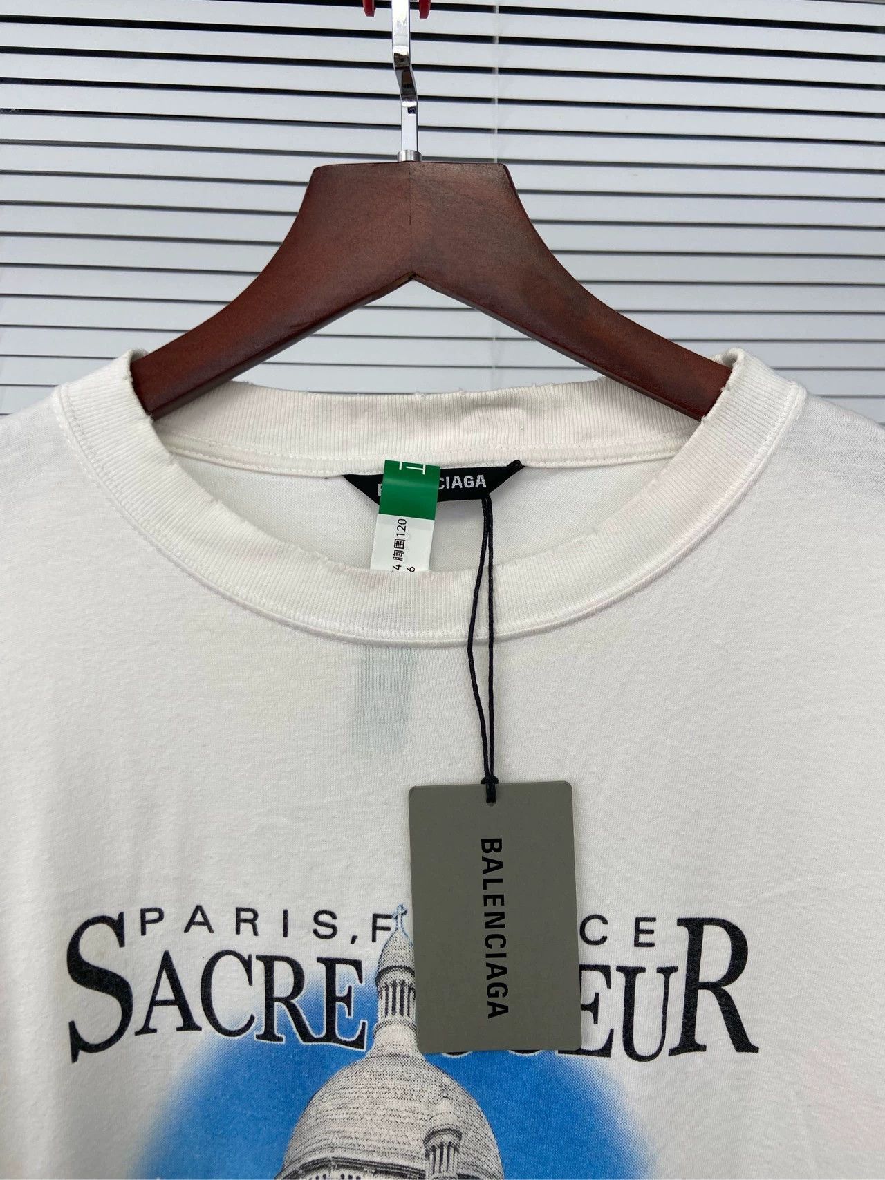 Balenciaga Balenciaga Letter Architecture Printed Round Neck Short Sleeve T-shirt Size US XXS / EU 40 - 4 Thumbnail
