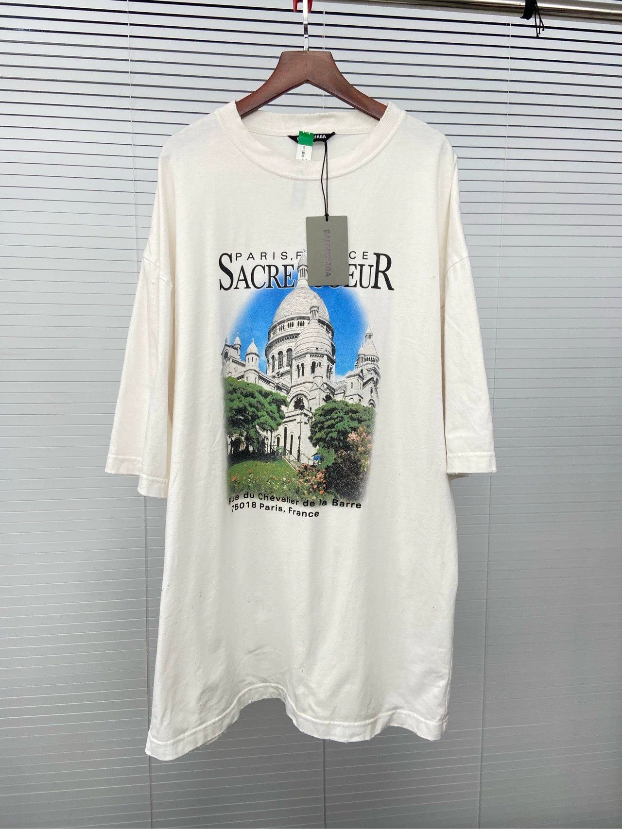 Balenciaga Balenciaga Letter Architecture Printed Round Neck Short Sleeve T-shirt Size US XXS / EU 40 - 3 Thumbnail