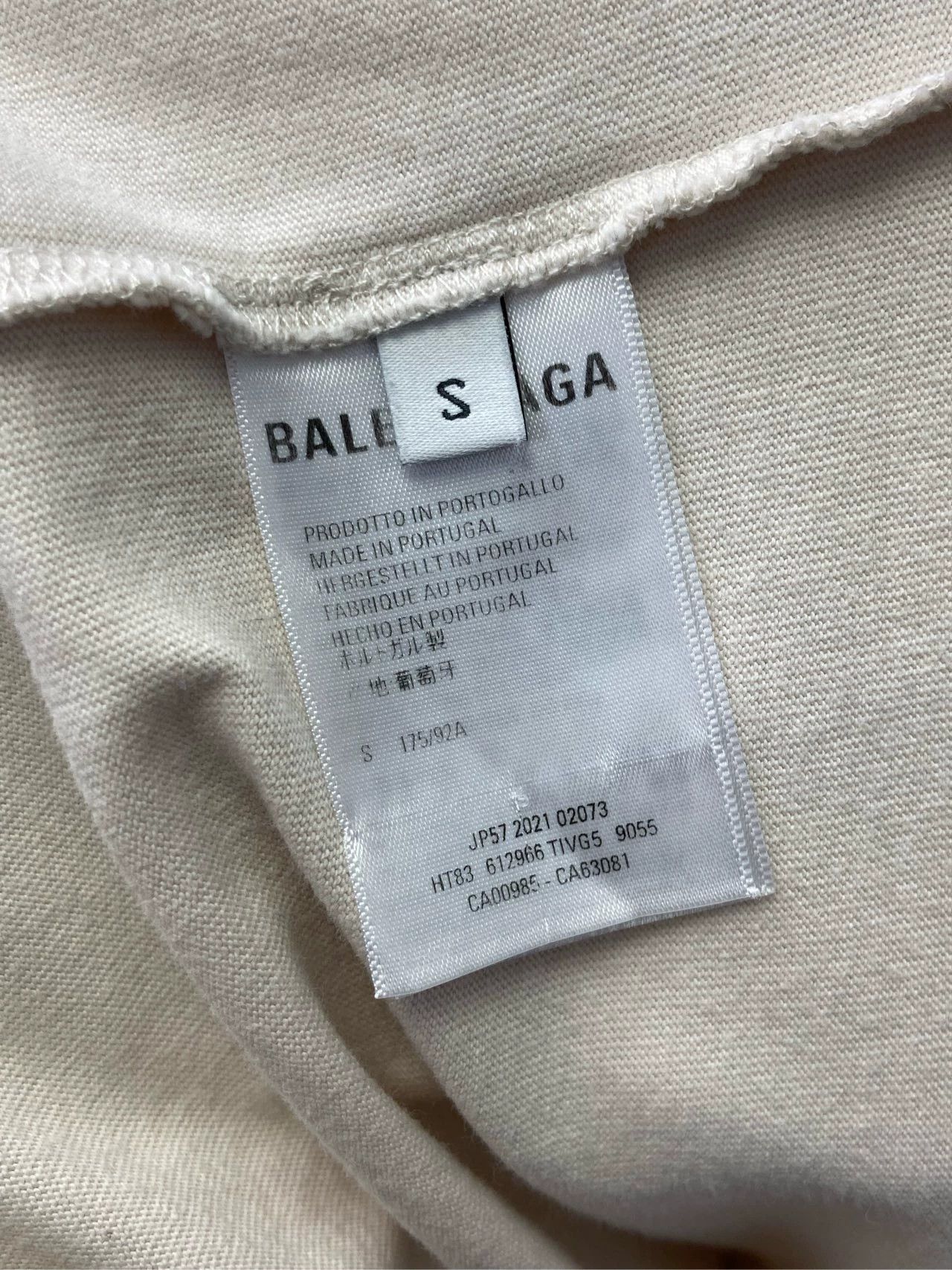 Balenciaga Balenciaga logo printed round neck pullover short sleeved shirt Size US S / EU 44-46 / 1 - 6 Thumbnail