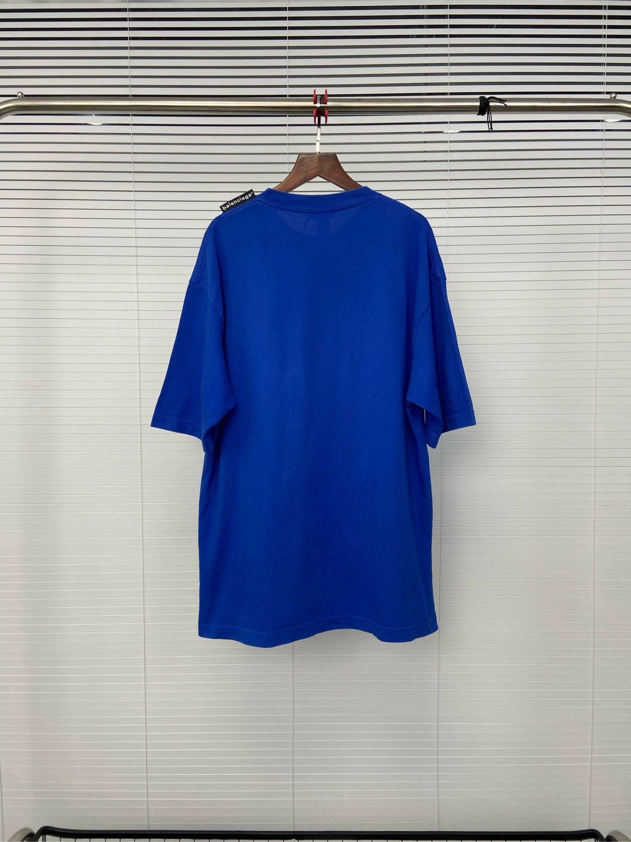 Balenciaga Balenciaga Arrow Label Blue Short Sleeve Size US M / EU 48-50 / 2 - 2 Thumbnail
