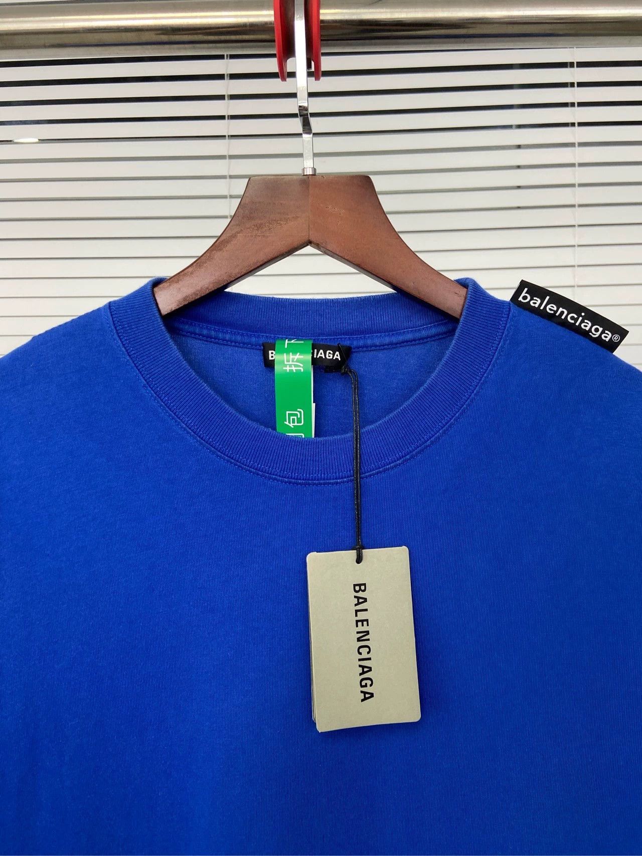 Balenciaga Balenciaga Arrow Label Blue Short Sleeve Size US M / EU 48-50 / 2 - 4 Thumbnail