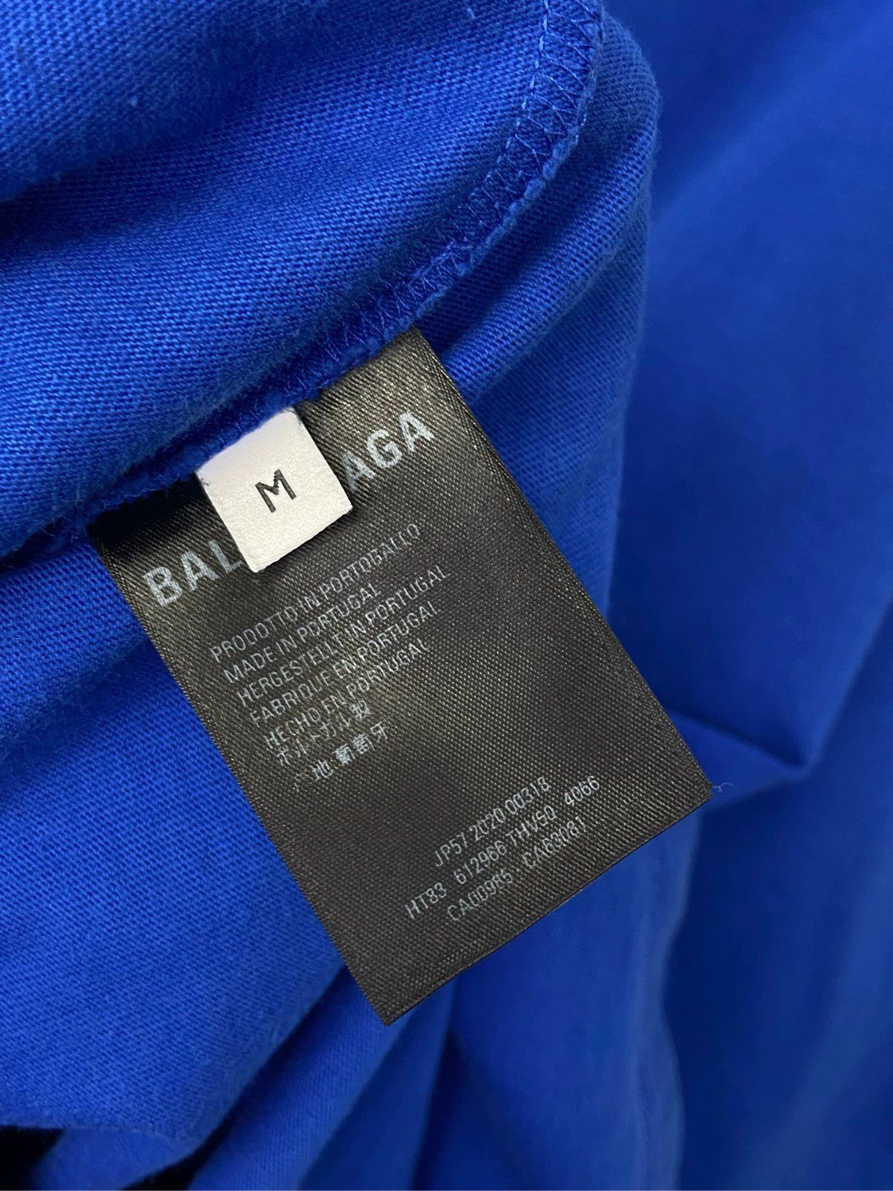 Balenciaga Balenciaga Arrow Label Blue Short Sleeve Size US M / EU 48-50 / 2 - 6 Thumbnail