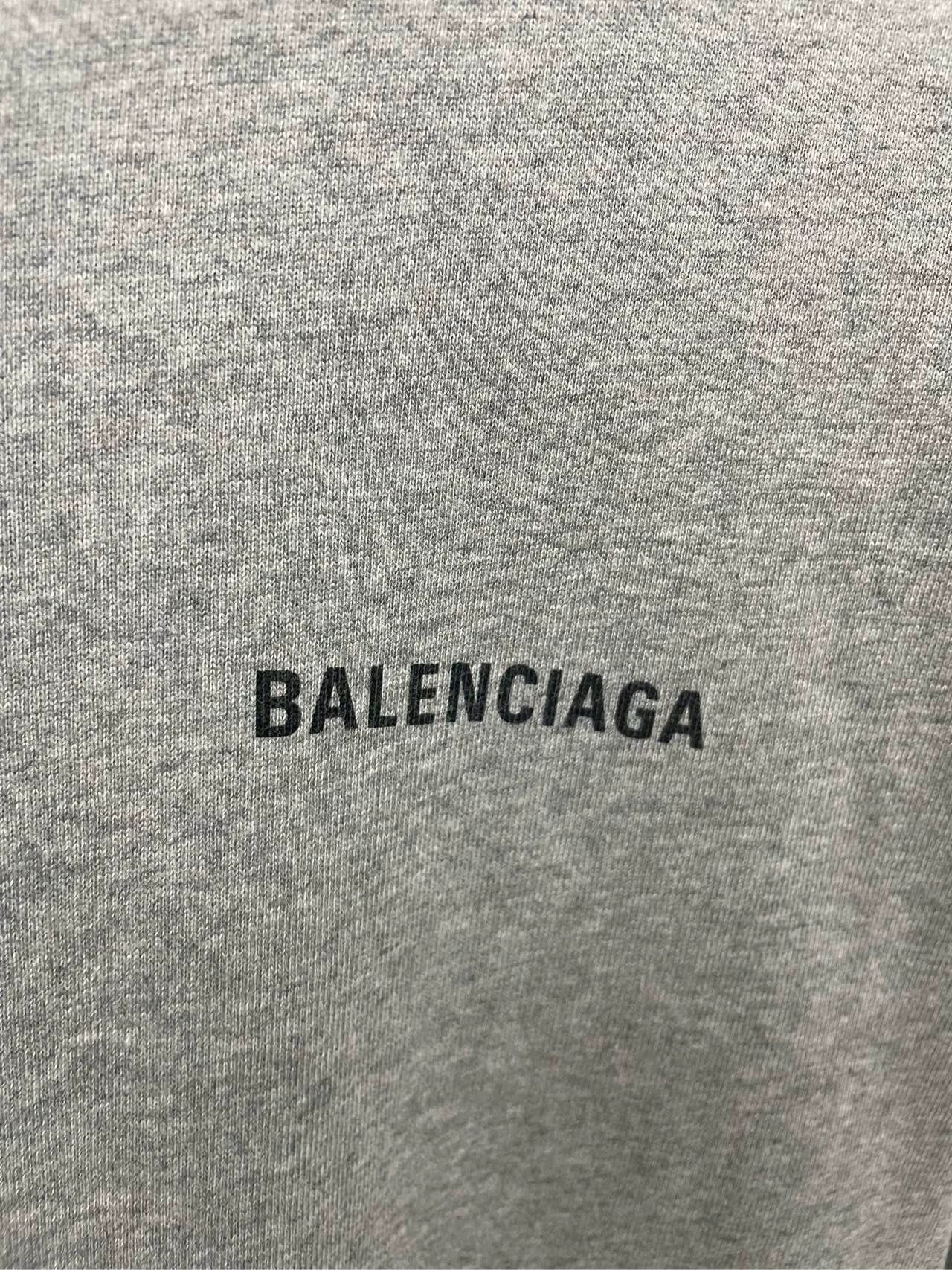 Balenciaga Balenciaga front and back logo short sleeved gray Size US S / EU 44-46 / 1 - 5 Thumbnail