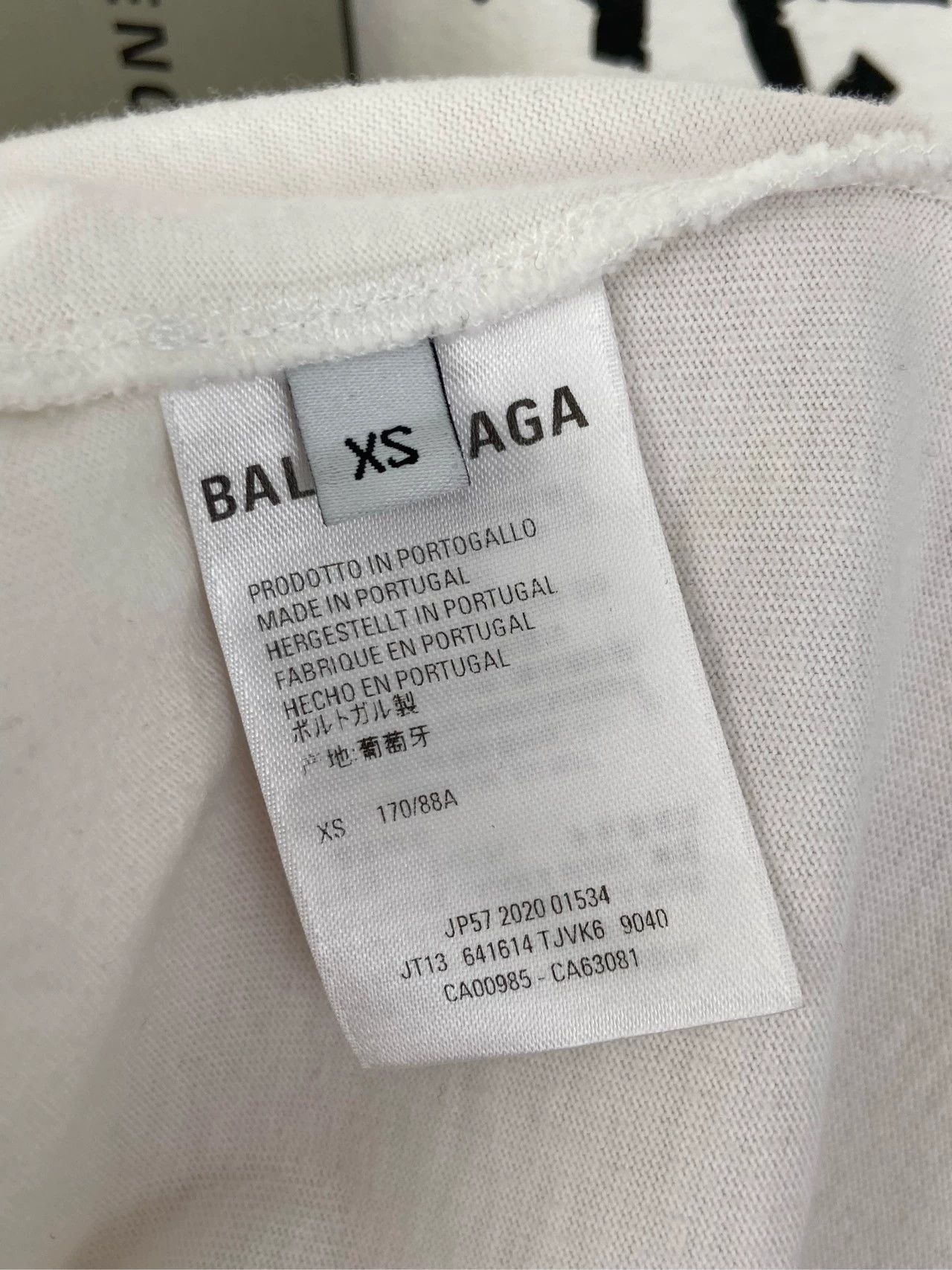 Balenciaga Balenciaga Marathon Letter Logo White Short sleeved T-shirt Size US XS / EU 42 / 0 - 6 Thumbnail