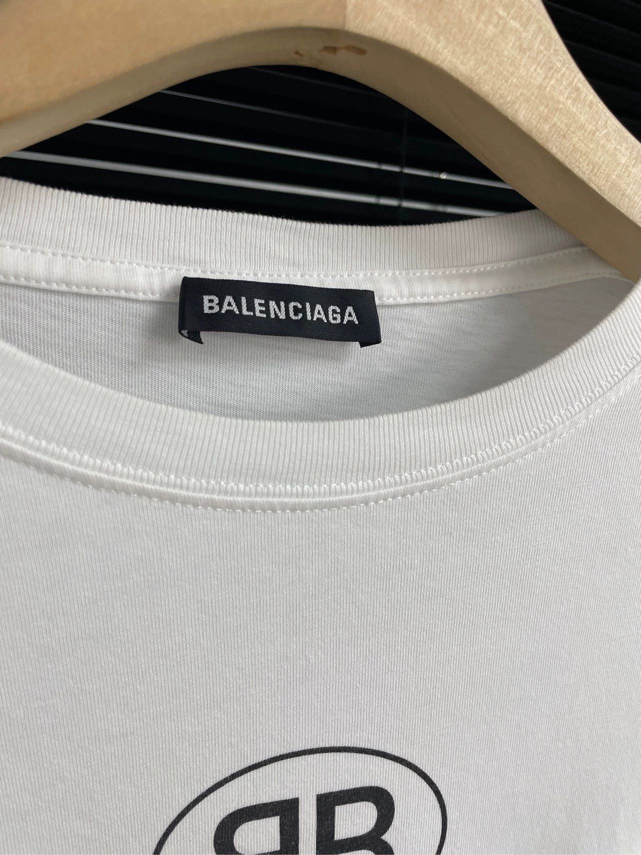 Balenciaga Balenciaga Double B Letter White Short Sleeve Size US S / EU 44-46 / 1 - 2 Thumbnail