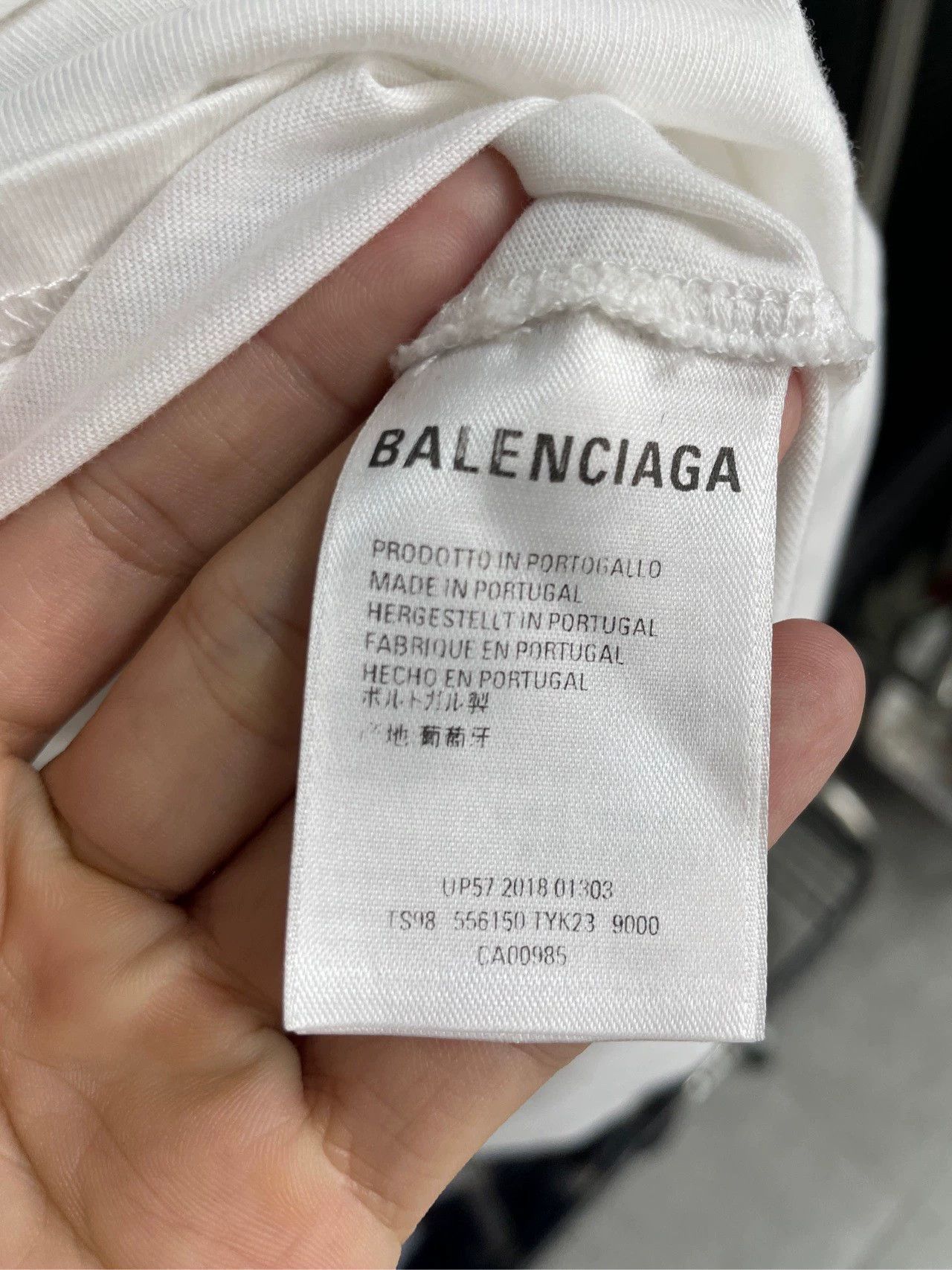 Balenciaga Balenciaga Double B Letter White Short Sleeve Size US S / EU 44-46 / 1 - 3 Thumbnail