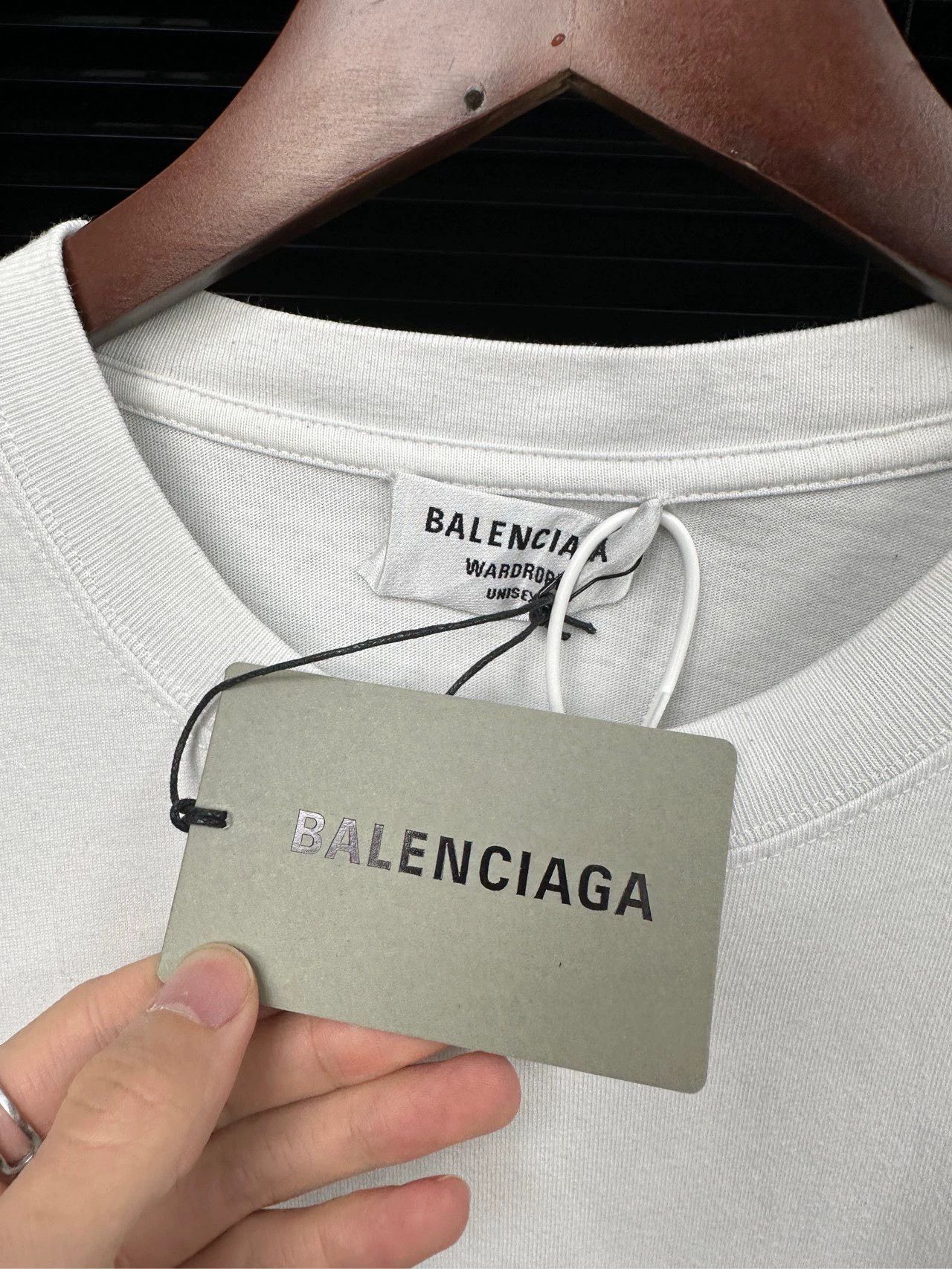 Balenciaga Balenciaga Mosaic Logo Letter White Short Sleeve Size US M / EU 48-50 / 2 - 4 Thumbnail