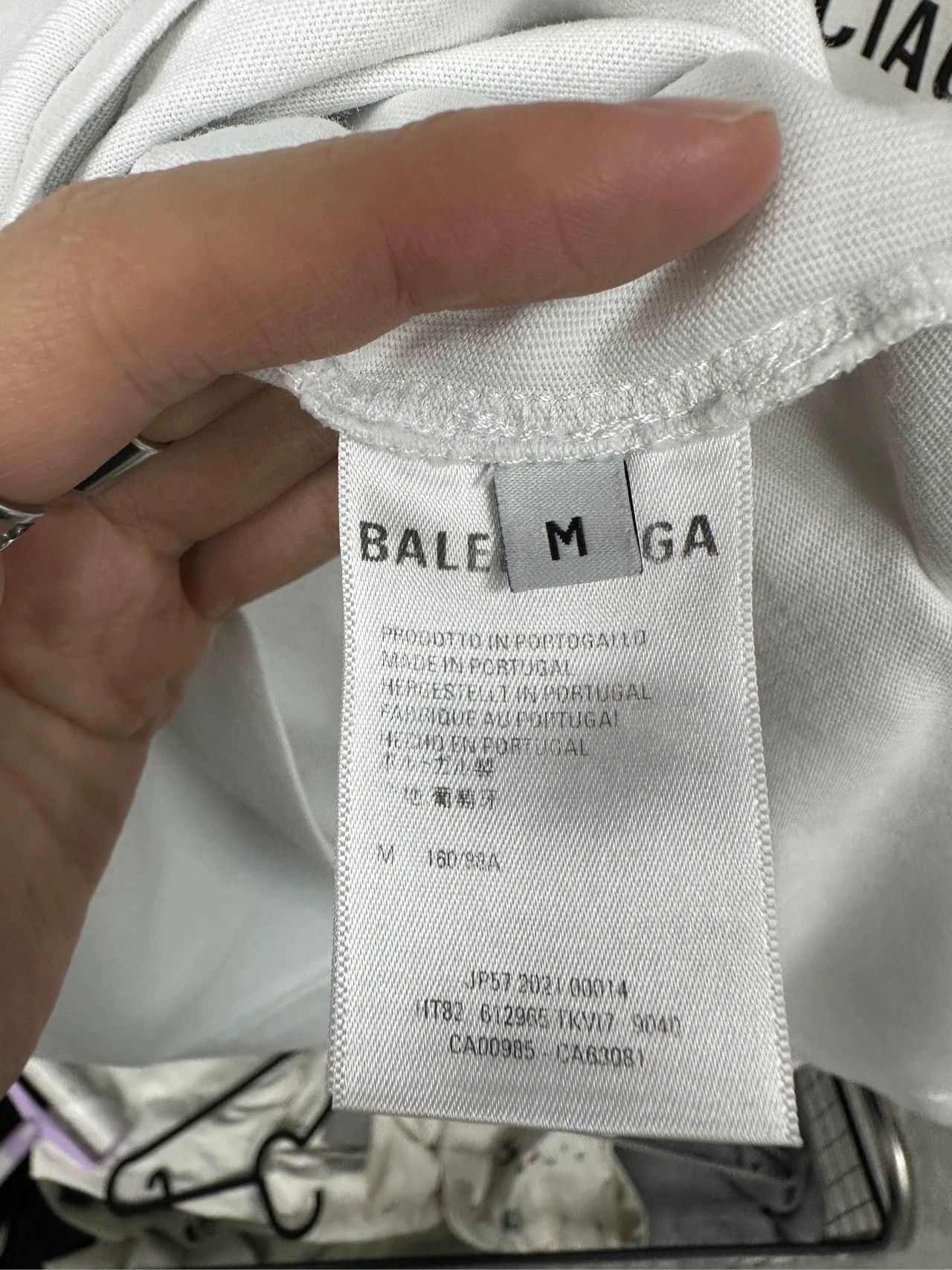 Balenciaga Balenciaga Mosaic Logo Letter White Short Sleeve Size US M / EU 48-50 / 2 - 8 Thumbnail