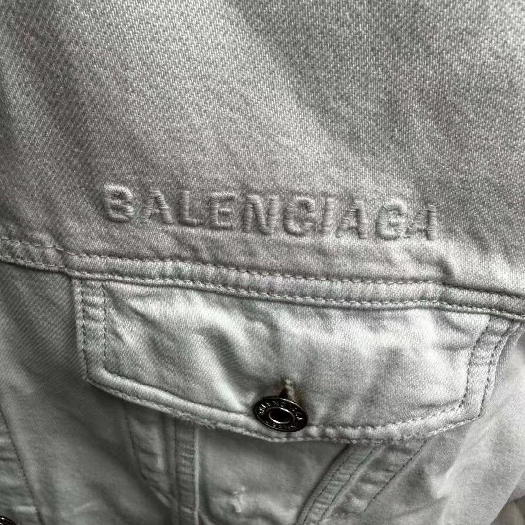Balenciaga Balenciaga chest logo denim jacket Size US XS / EU 42 / 0 - 3 Thumbnail