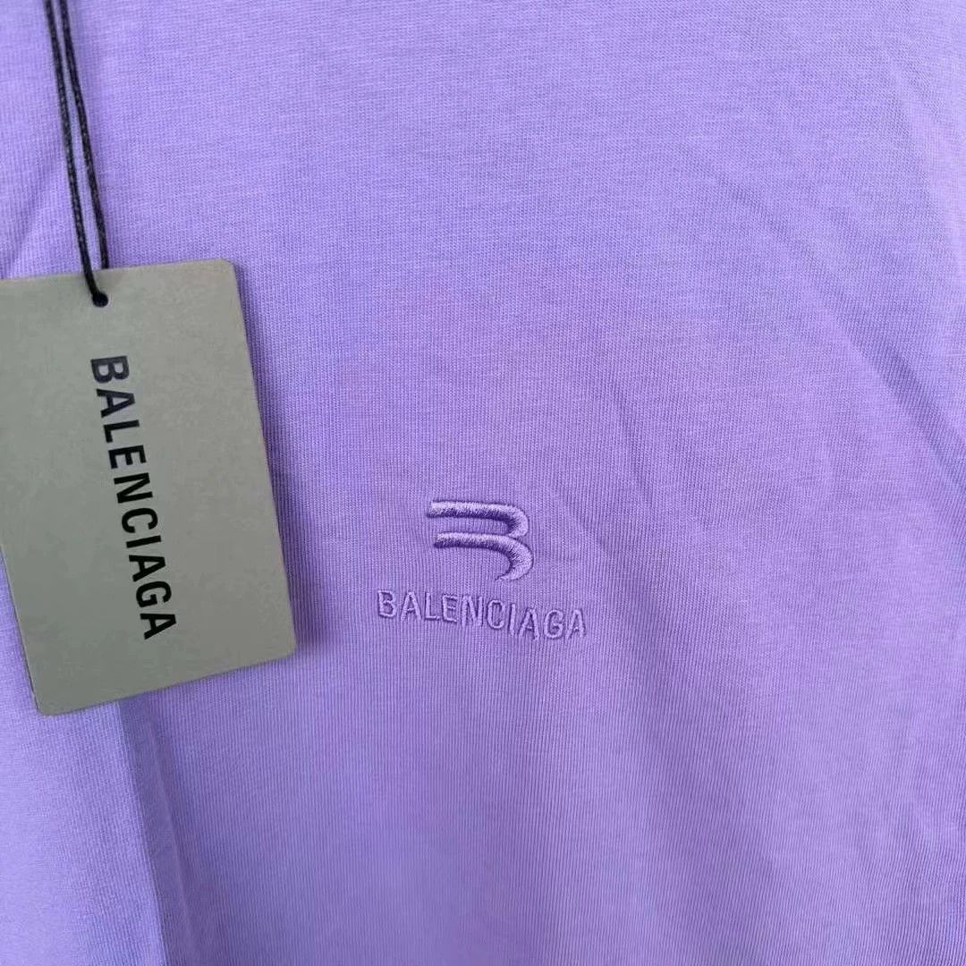 Balenciaga Balenciaga new purple double hook small logo short sleeved shirt Size US XS / EU 42 / 0 - 3 Thumbnail