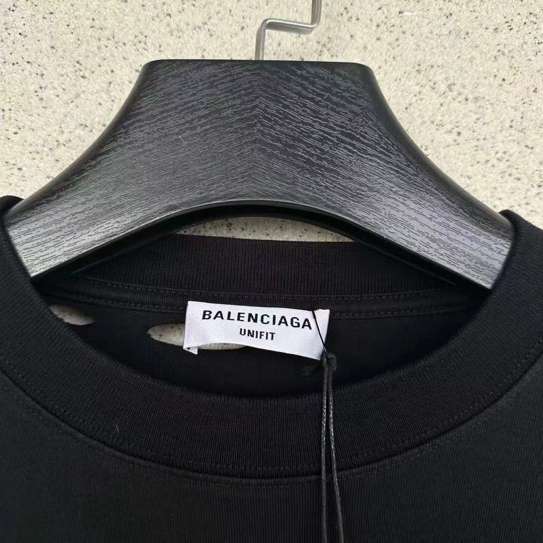 Balenciaga Balenciaga new pure black perforated short sleeved shirt Size US S / EU 44-46 / 1 - 2 Thumbnail